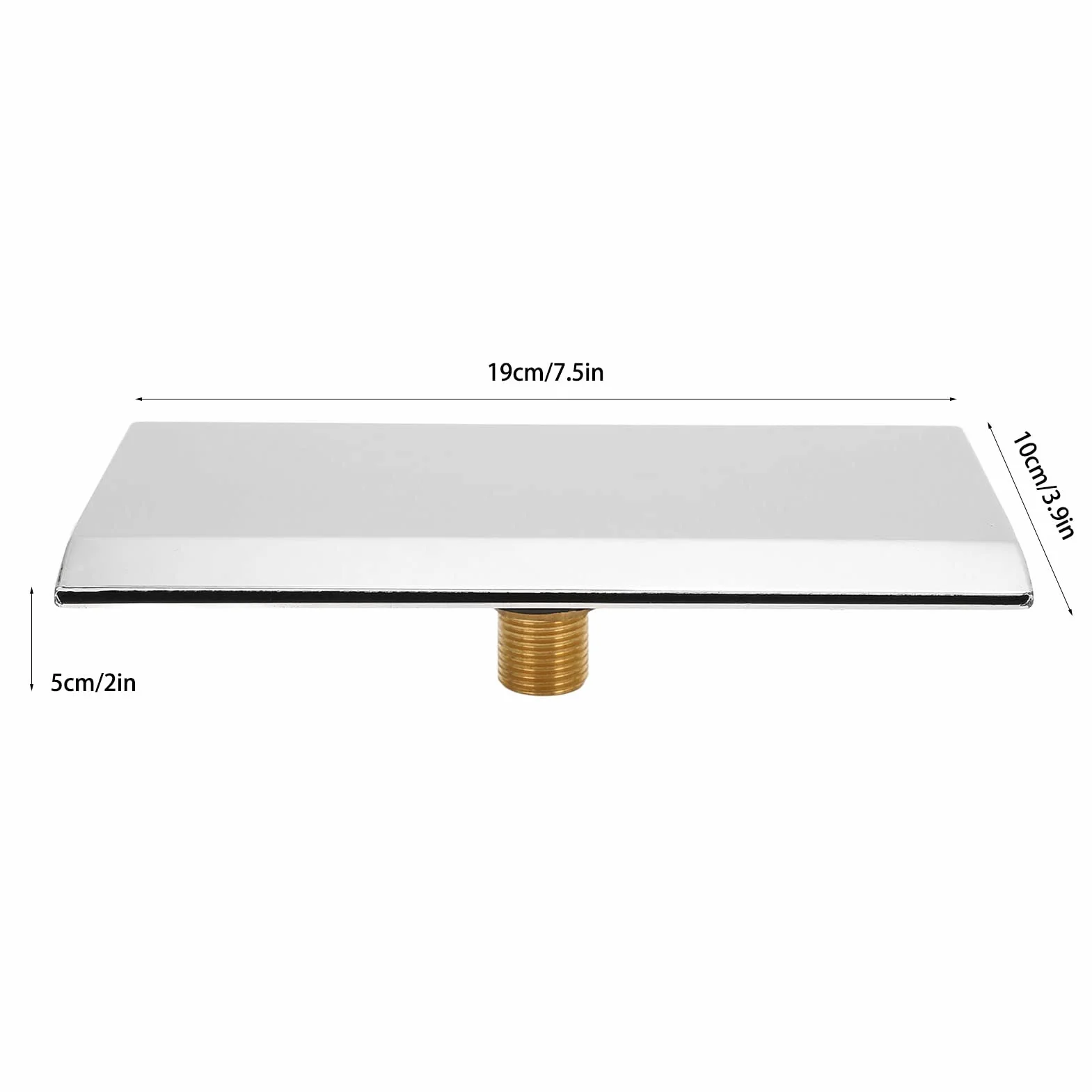 Yosoo Health Gear Bec Cascade de Baignoire, Filetage Extérieur G1/2, Argenté, Fixation Murale