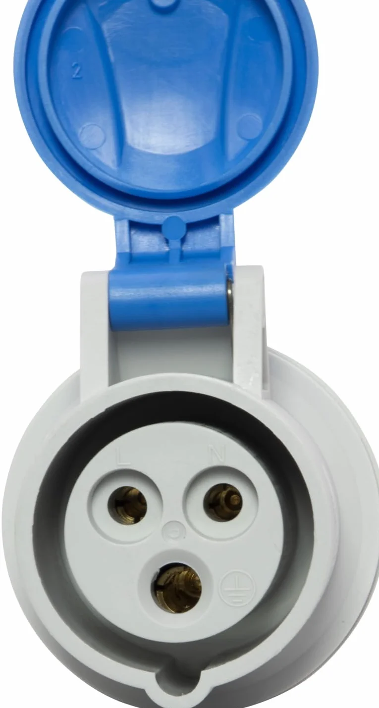 Brennenstuhl Prise CEE 230V 16A IP44 3 pôles avec couverble connexion vissable extérieur