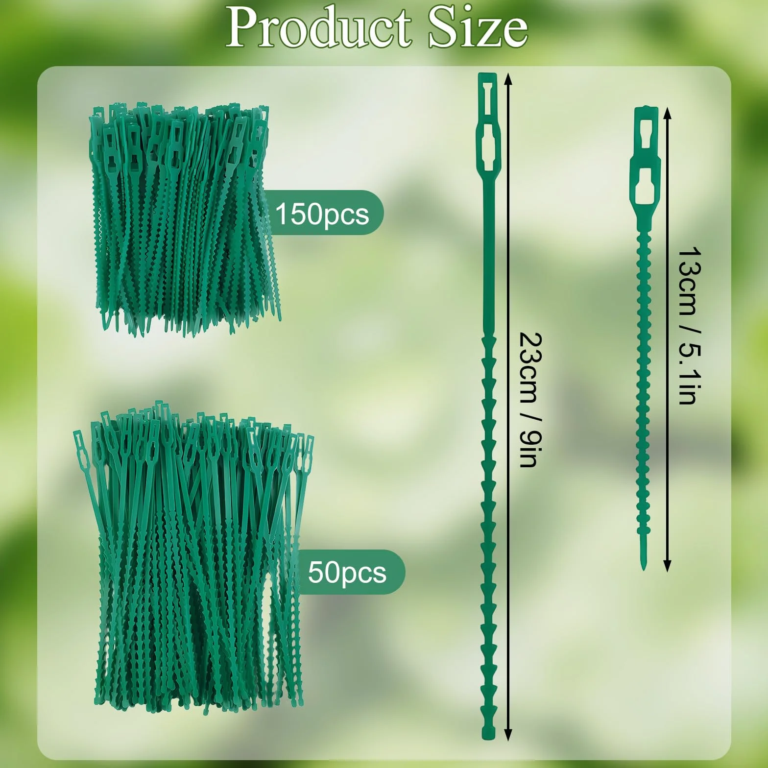 Attache Plante Verte, 200 Pièces Réglable Liens de Jardinage pour Ligatures, Flexible Attache Plante Grimpante, Multifonctionnel Liens de Jardinage pour Croissance de Plantes de Jardin