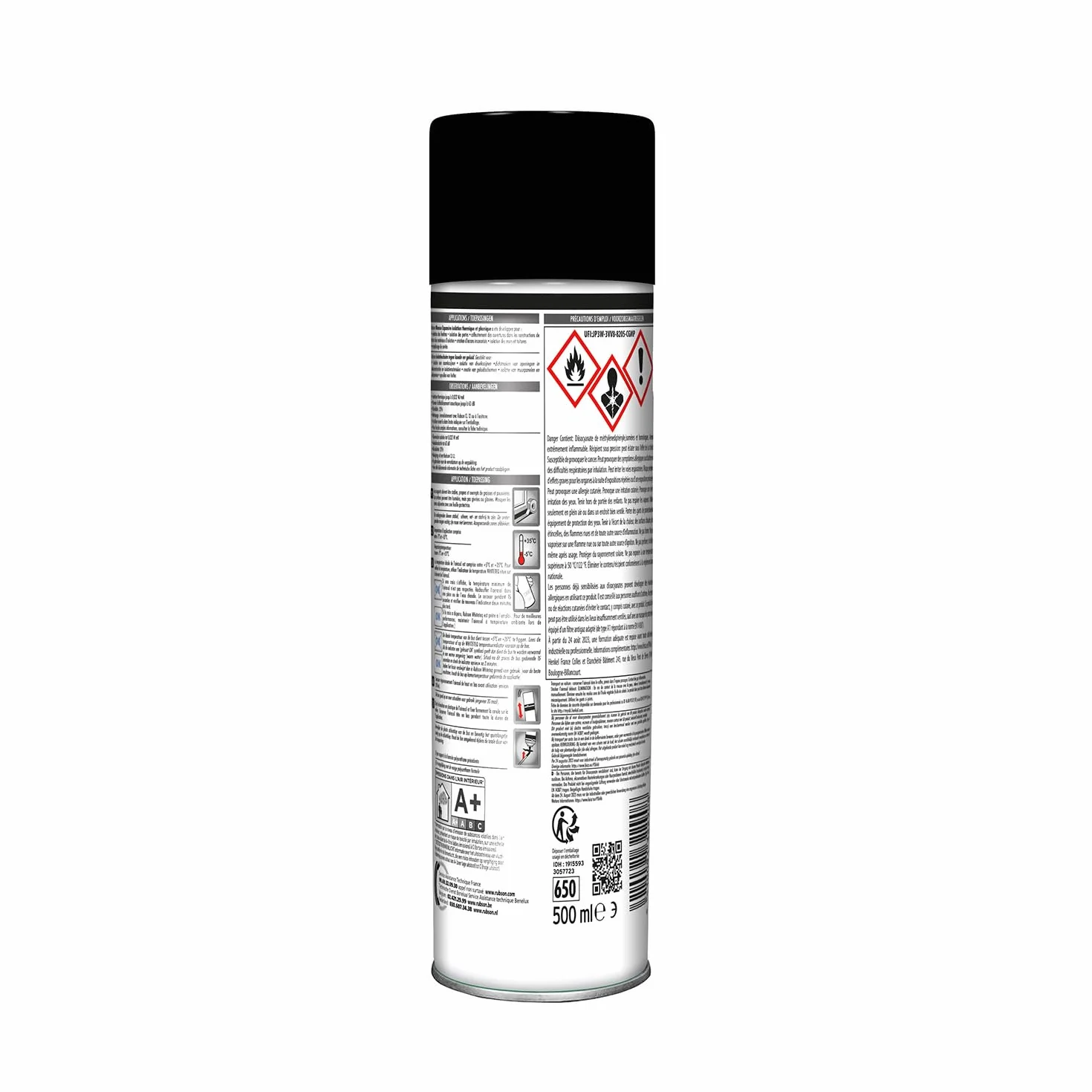 Rubson Mousse Expansive White Teq 500 ml isolation thermique phonique polyuréthane blanche densité renforcée