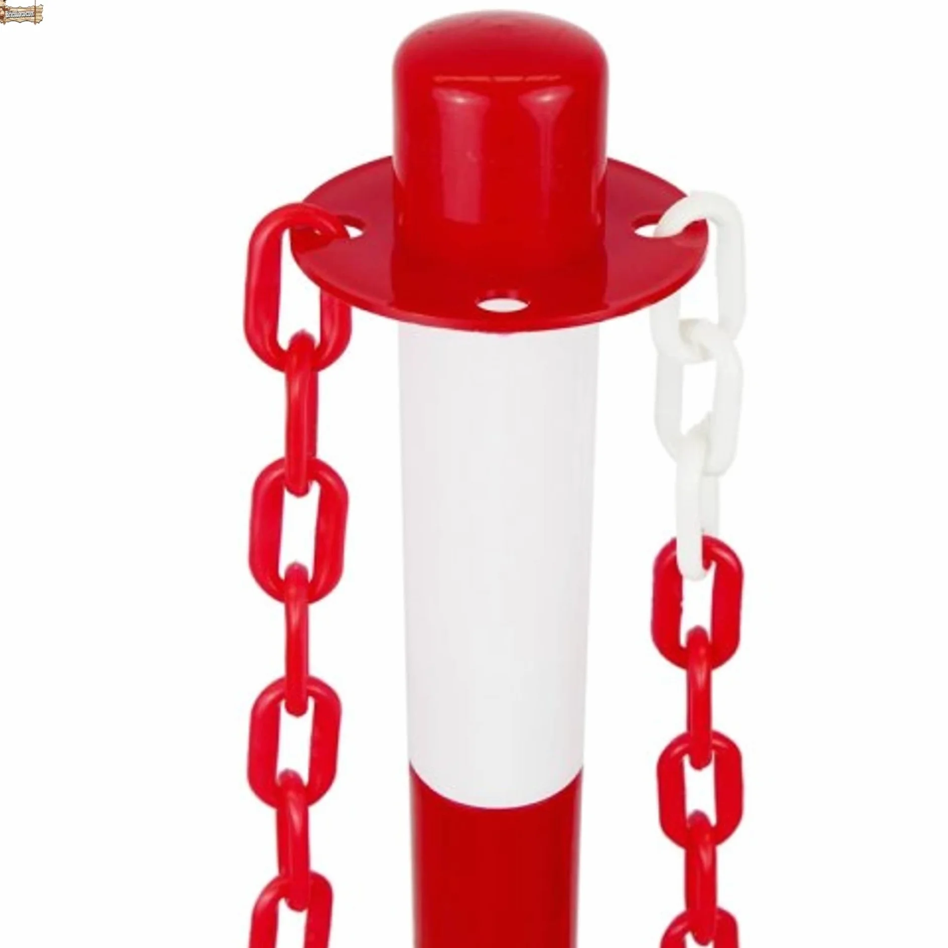 Pôle de signalisation fluorescent balise séparateur de lignes rouge blanc 10 pièces