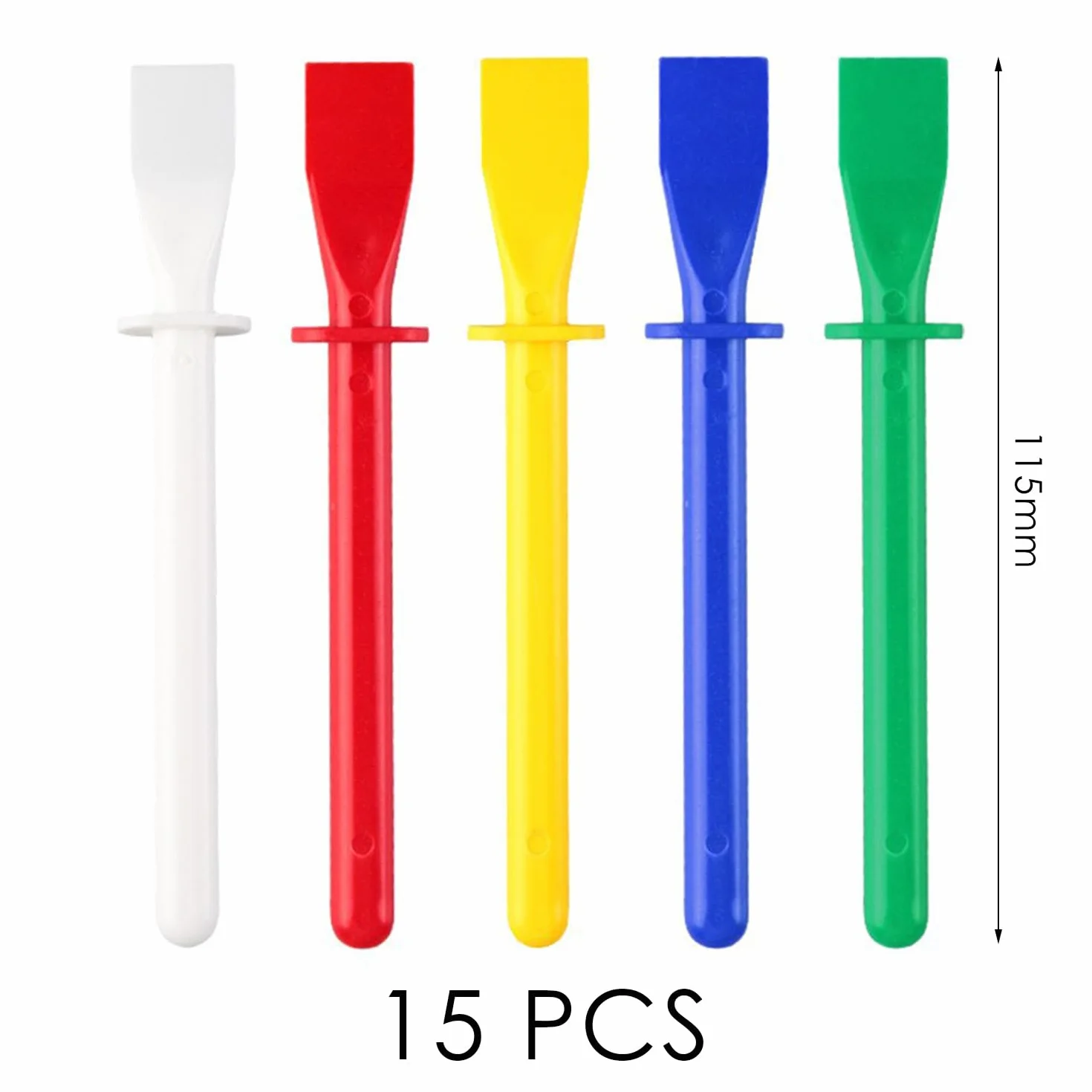 Compteurs De Palettes en Plastique, Peinture À l'huile Little Telaber, 15 Applicateurs, Adapté Aux Pigments Et À La Colle