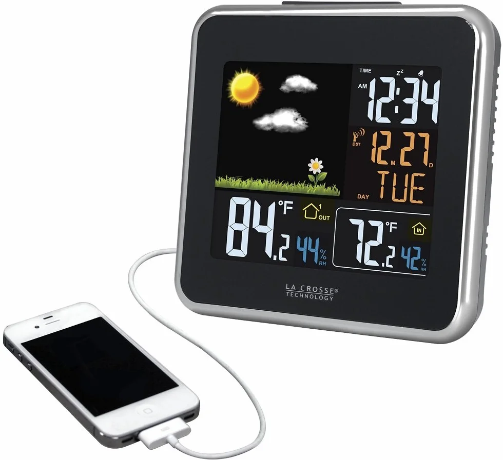 La Crosse Technology WS6821 Station Météo écran LCD coloré Noir
