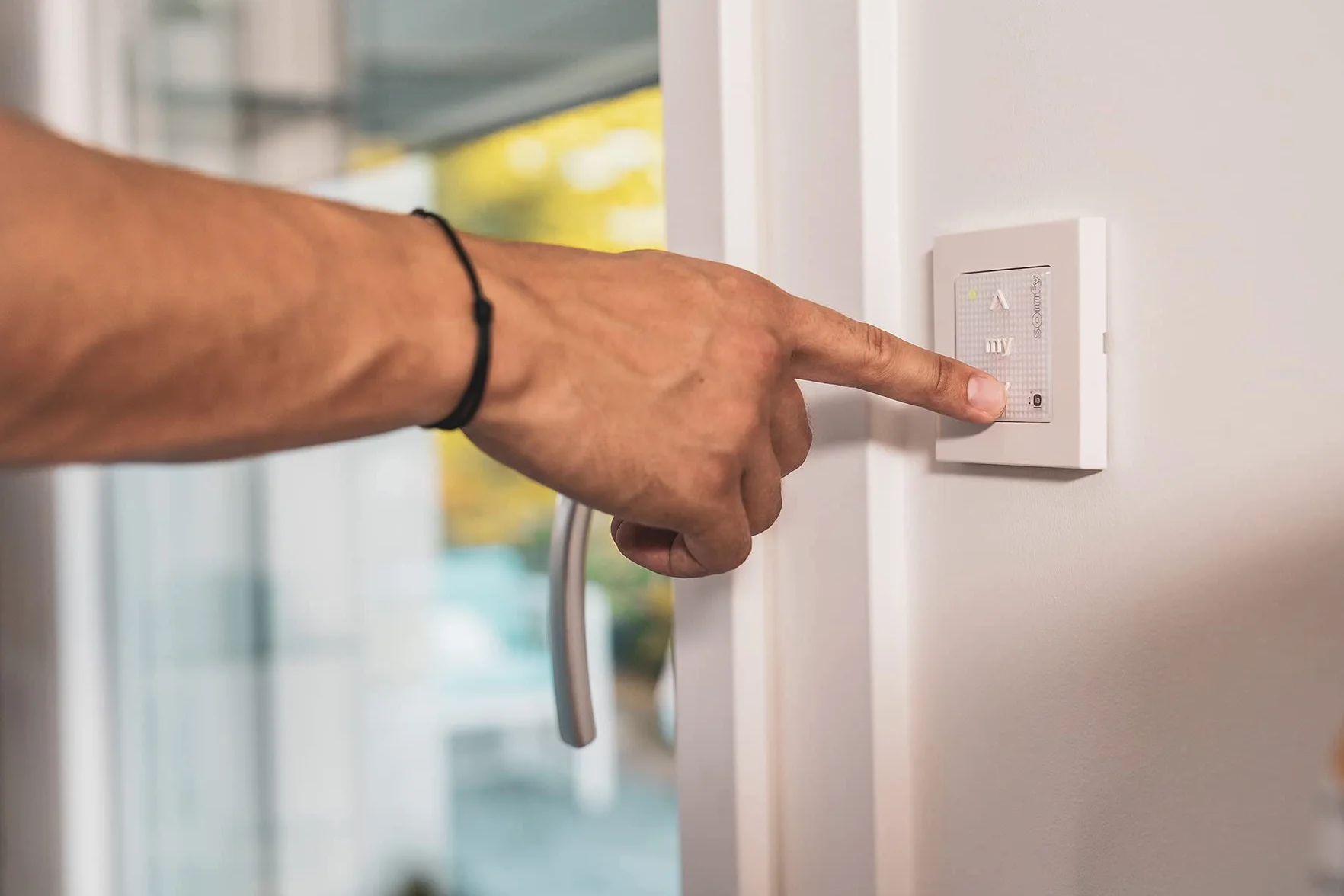 Somfy Cadre Blanc laqué Commande Murale Smoove