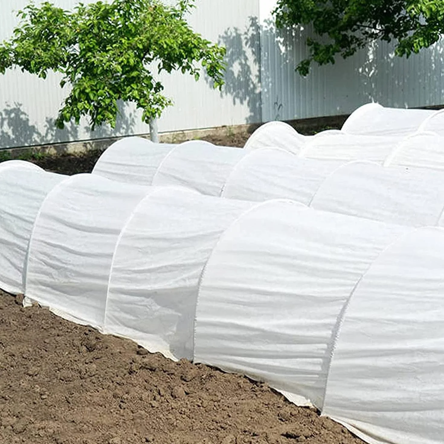 80pcs Cerceau Serre Jardin,43cm Tunnel Culture pour Plantes, Cerceau Jardin, Tunnel Jardin Arceaux, Support Cerceaux Serre Jardin, Arceaux Serre Tunnel avec Pointes et Clips (A)