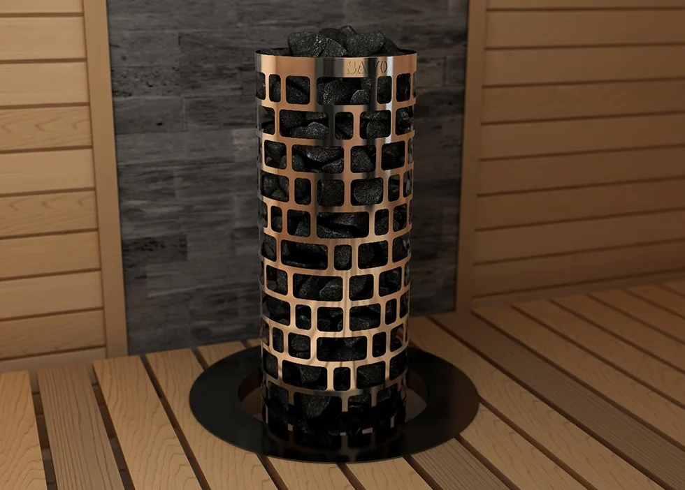 Sawo Aries Round Tower Premium 3HE Sauna Poêle Électrique 7,5 kW 230V 1N / 400V 3N