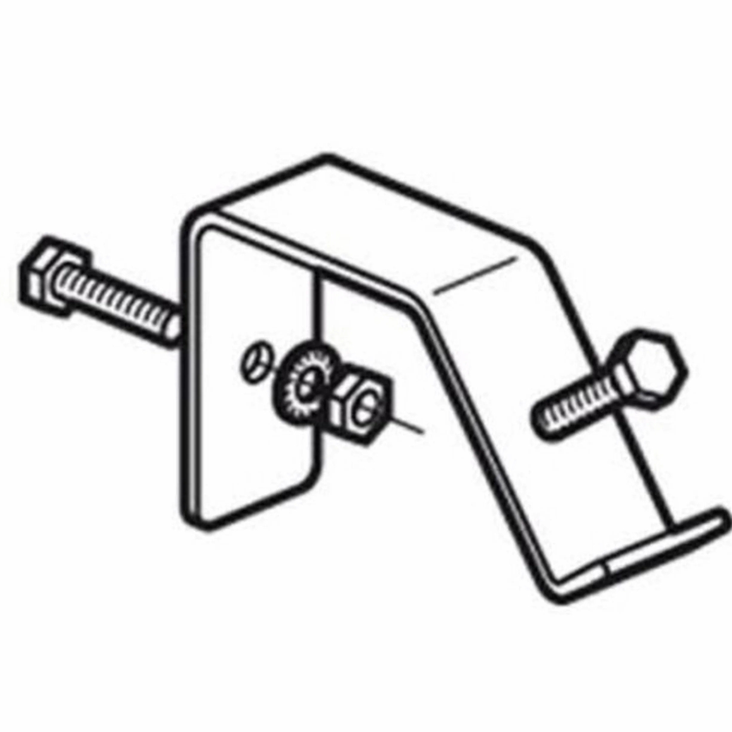 Legrand 039449 Jue de 2 Supports Inclinaison Rail 45° Coffret Marina 4 Vis M6 Écrous Rondelles