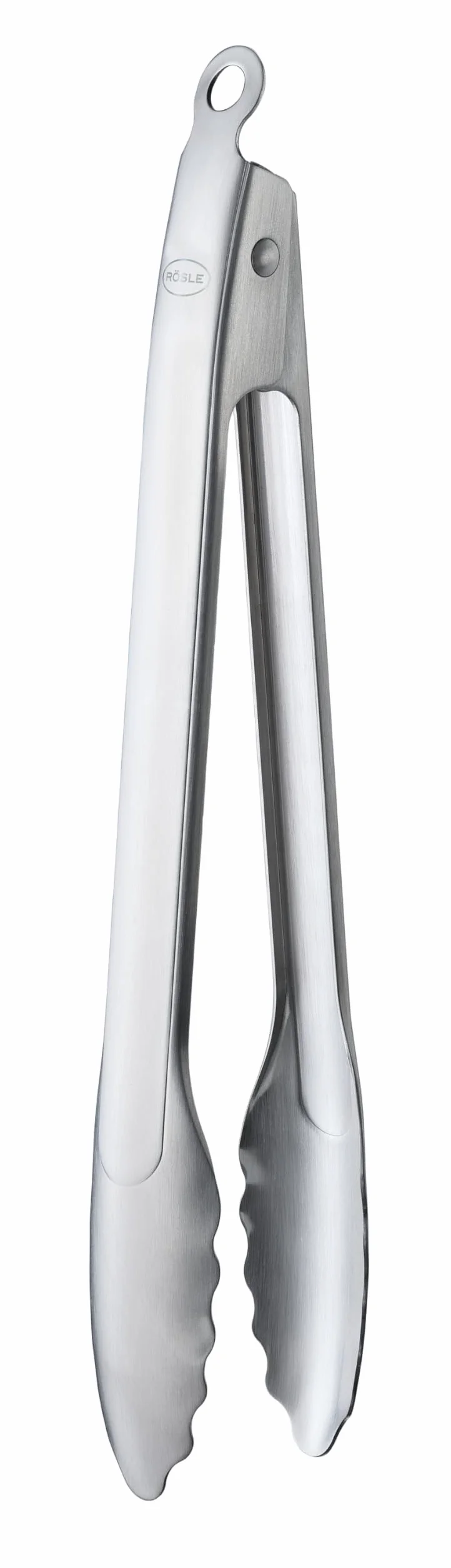 RÖSLE Pince à barbecue, pince à gril avec système de verrouillage breveté pour griller, cuisiner et servir, 30 cm, acier inoxydable, passe au lave-vaisselle, argentée