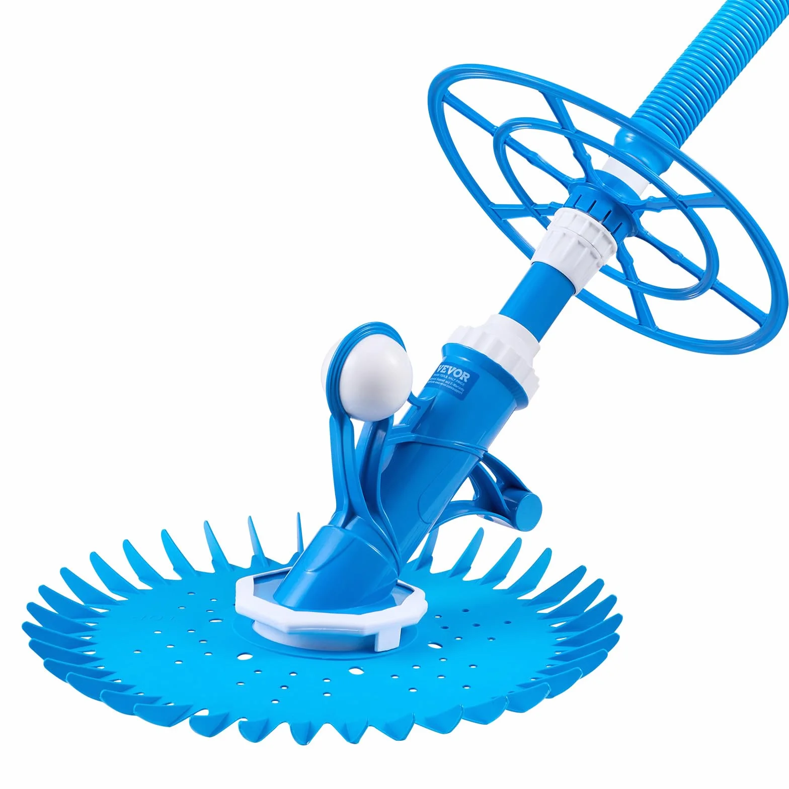 VEVOR Aspirateur de piscine à aspiration automatique, 12 tuyaux, nettoyeur pour piscines creusées et hors sol jusqu'à 6,1 x 10,7 m