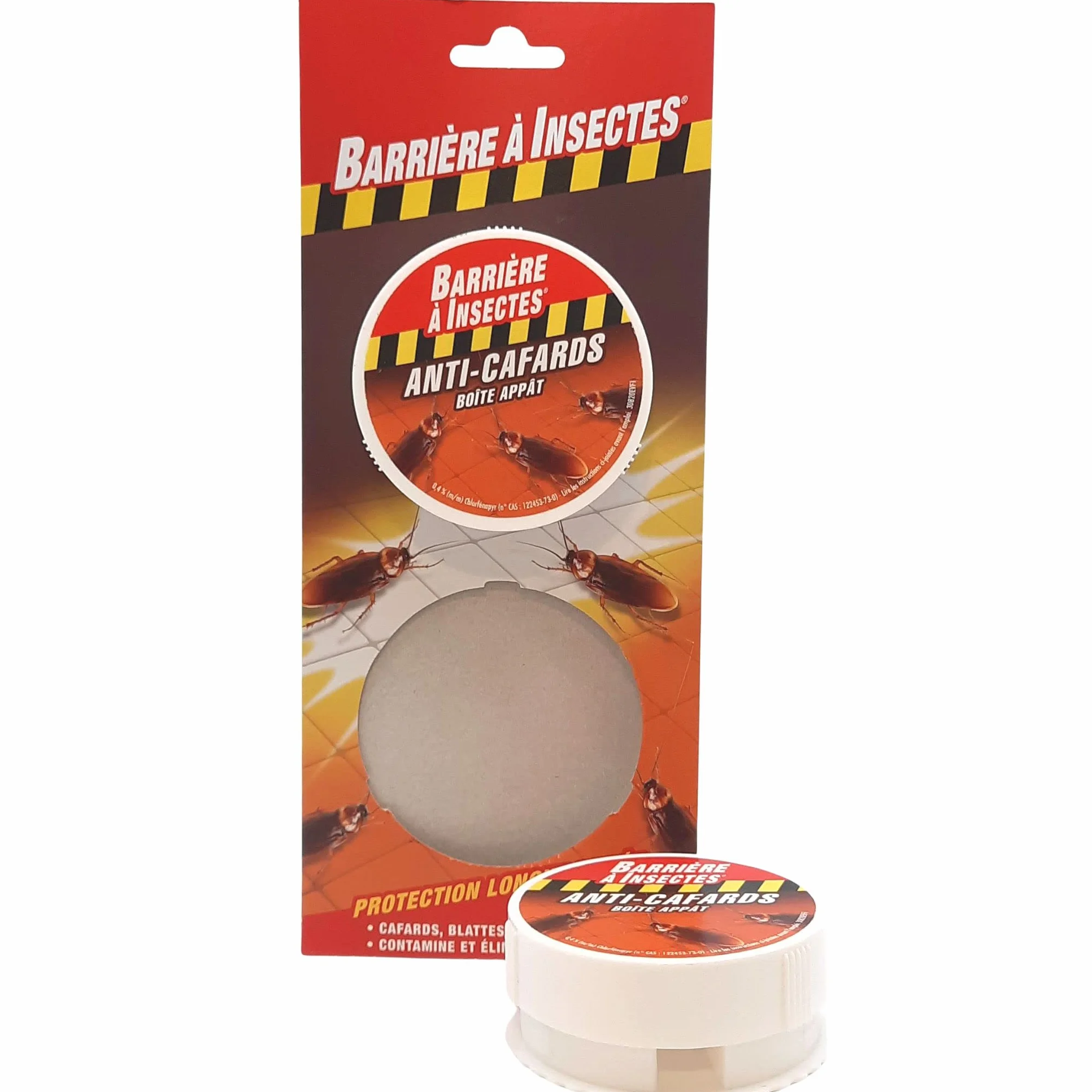 BARRIERE A INSECTES Boite Appât Anti-Cafards Cloportes, 2 x 3 g, Action 4 semaines