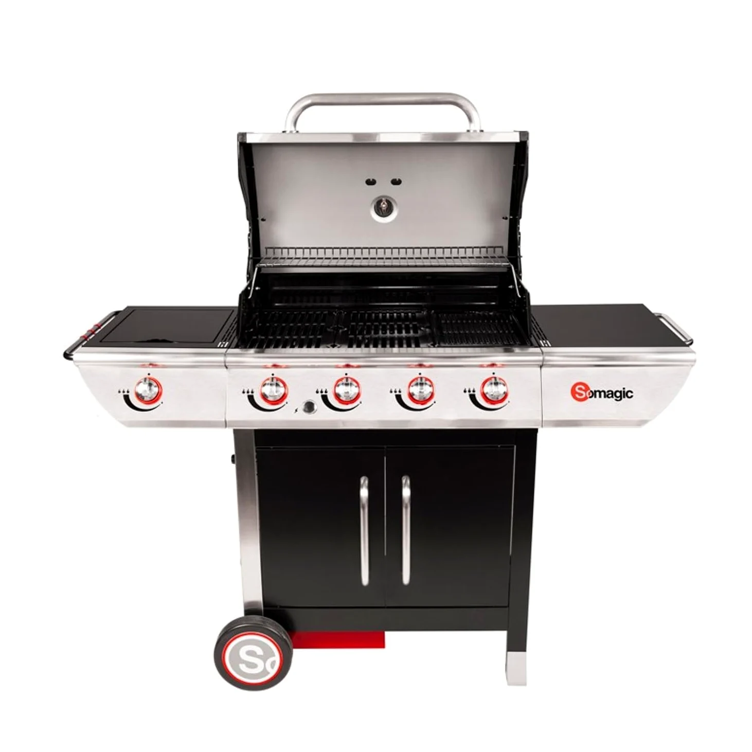 Happy Garden SOMAGIC - Barbecue au gaz Manhattan 450GPI - 4 brûleurs + réchaud 14kW