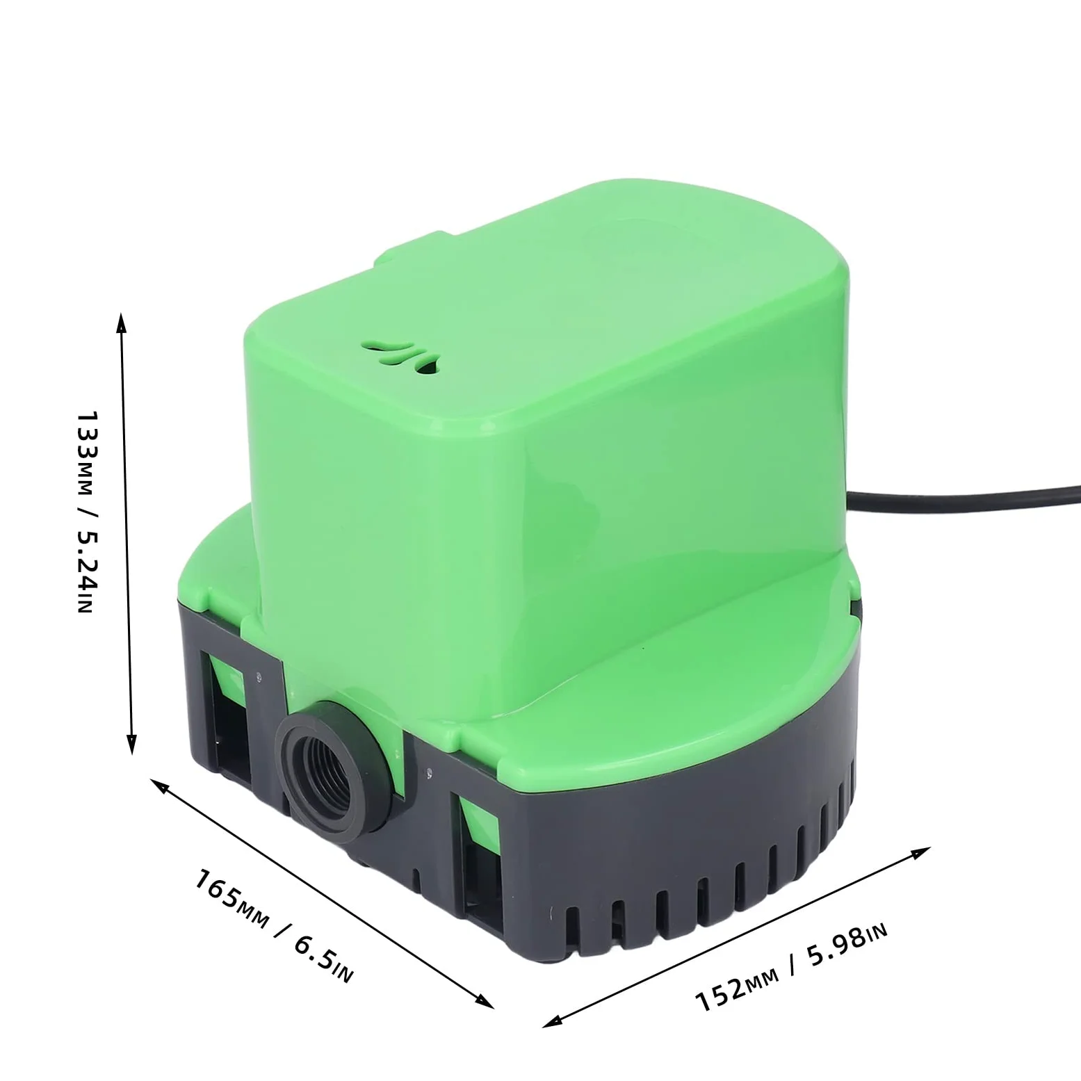 Pompe de drainage automatique pour piscine avec tuyau de 4,8 m débit 1200 GPH pompe de vidange eau sécurisée pour piscine hors sol et enterrée