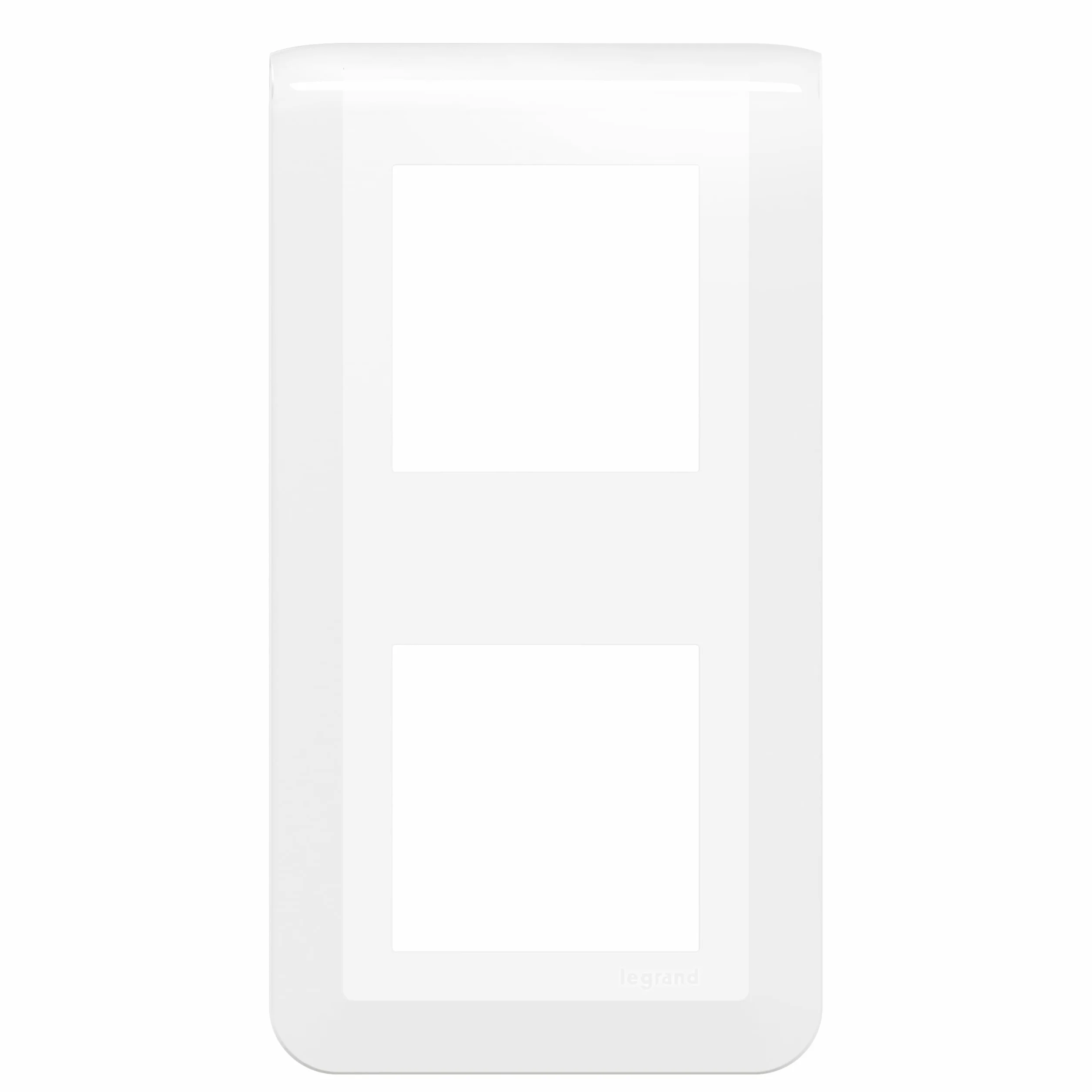 Legrand Mosaic Plaque de Finition Verticale 2x2 Module Blanc 078822L