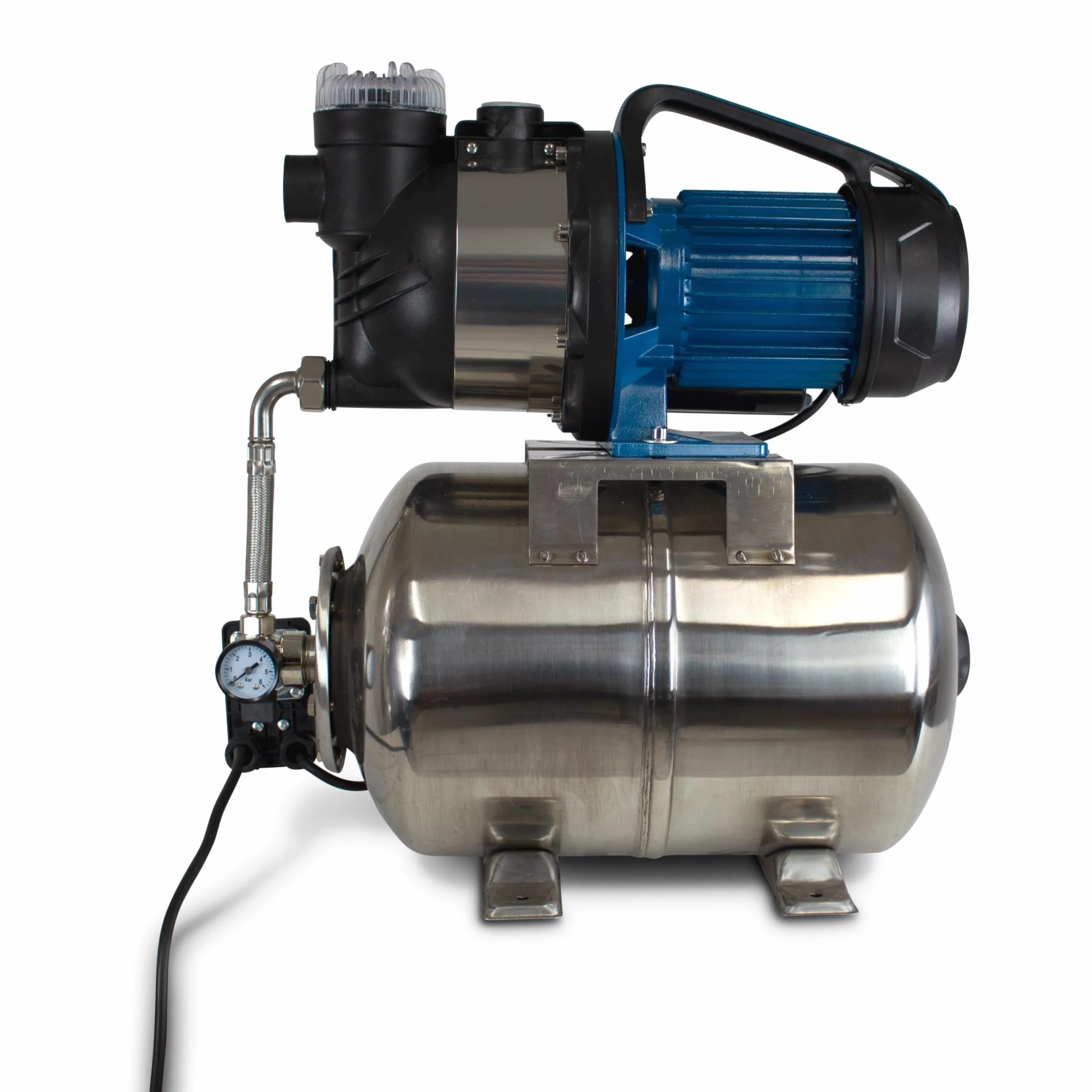 HYUNDAI HBP1300 Surpresseur 1300 W 24 L 4500 L/h Moteur induction Eaux claires