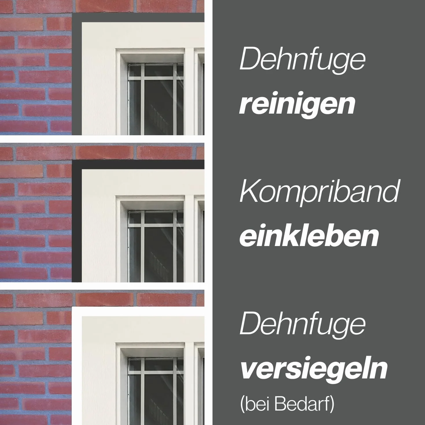 SOUDAL Acryl 300 Anthracite Ruban Largeur 20 mm Expansion 4-20 mm Joint Fenêtre Étanche
