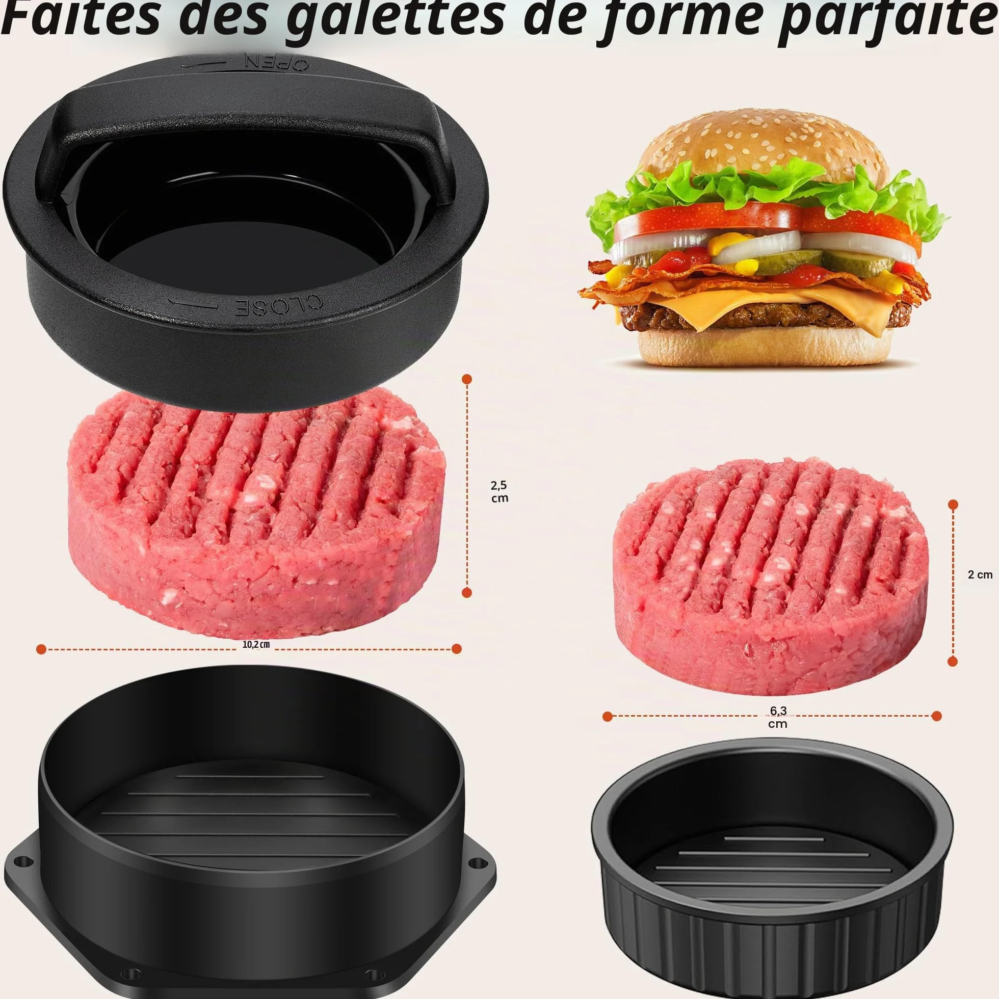 Grilliance 27PCS Spatule Plancha Accessoires INOX, Teppanyaki Grill Set d'ustensiles de Barbecue avec Presse à Hamburger et Cloche Cuisson