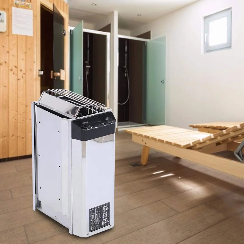 Poêle de Sauna 3KW Acier Inoxydable 220V Chauffage Interne