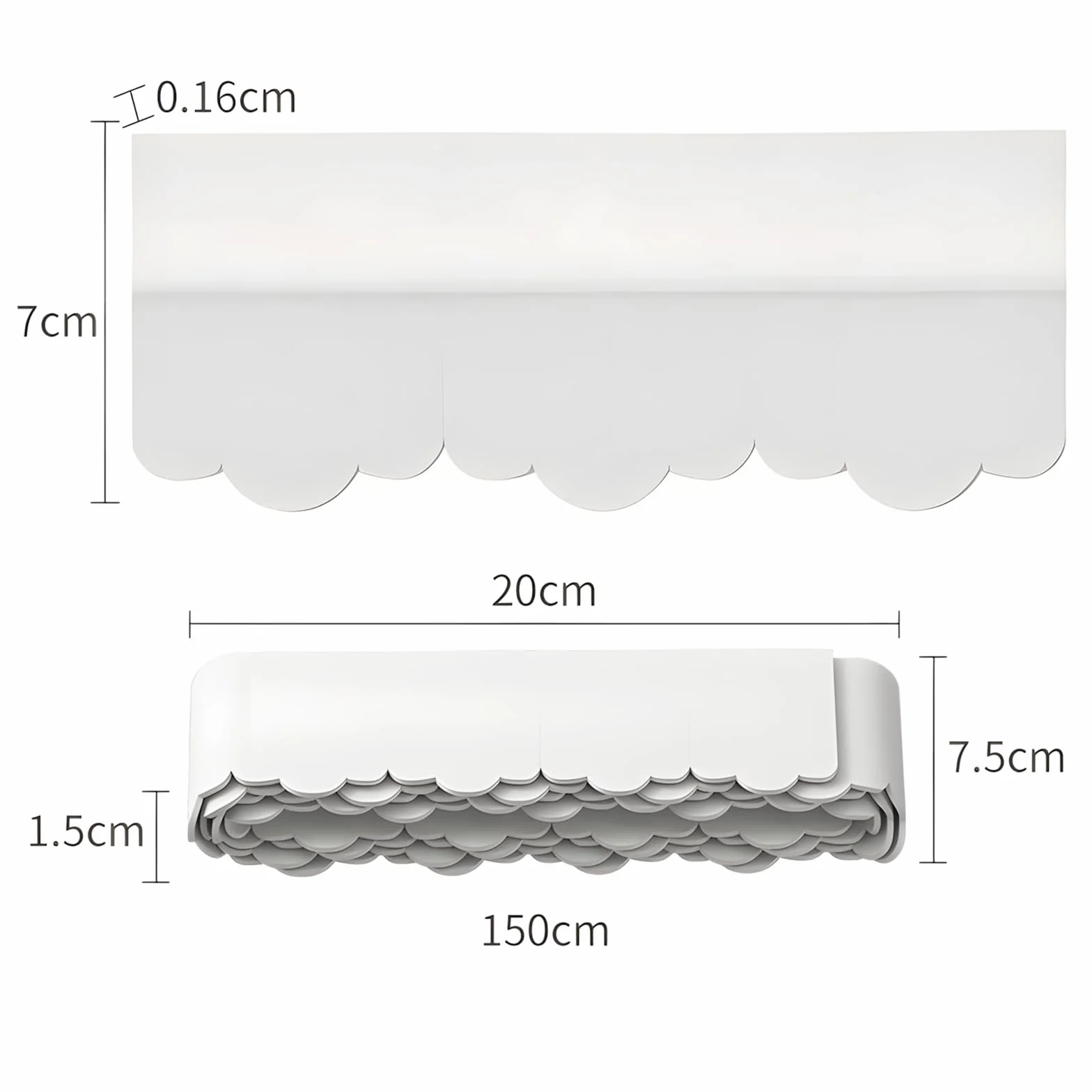 Ruban Adhésif Imperméable Autocollant pour Sol de Toilettes, Cuisine, Salle de Bain - Anti-Humidité et Moisissure (1.5 m)