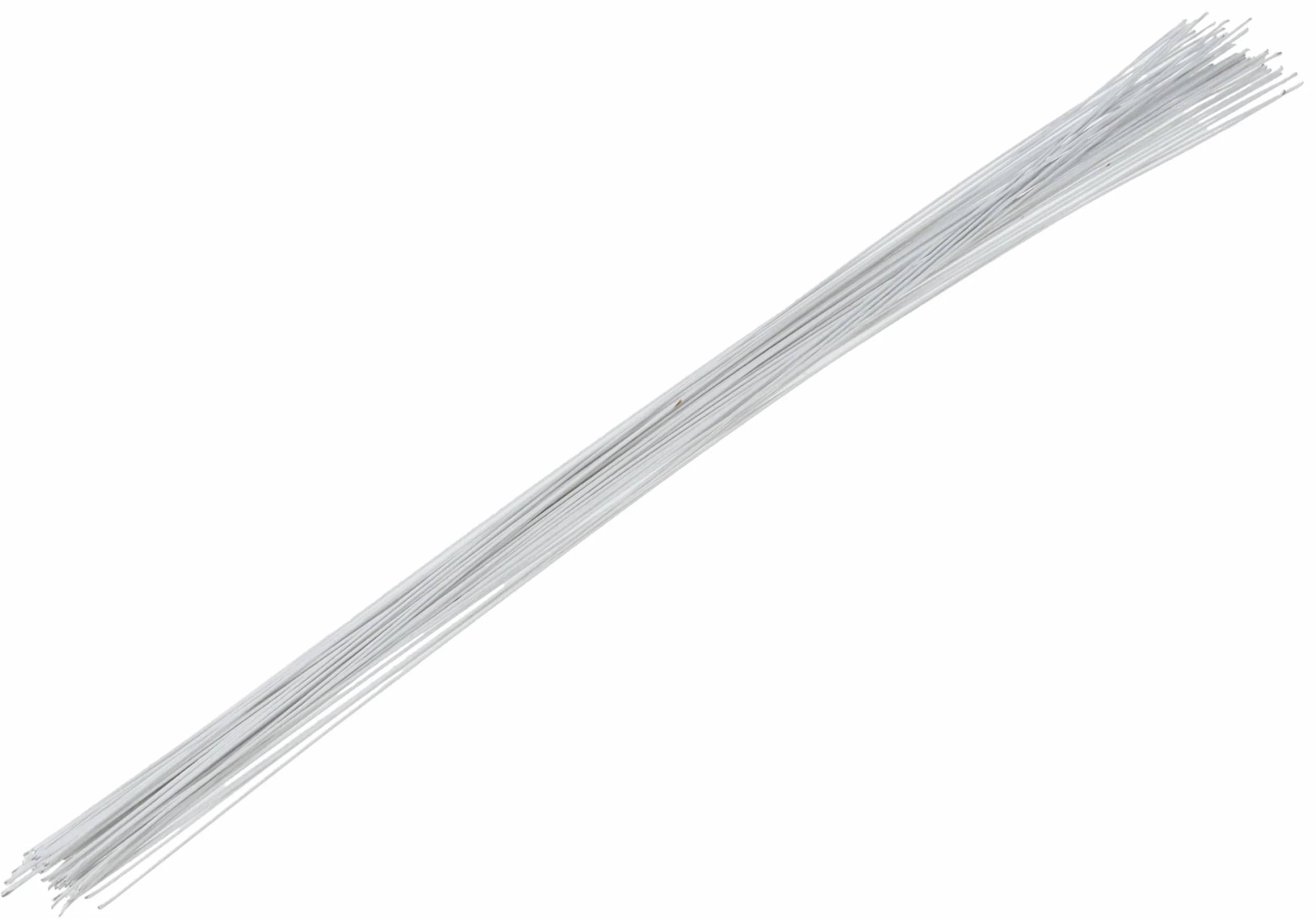 PME FW124 Set de 50 Fils pour Fleurs, Métal, Blanc, 0.1 x 0.1 x 36 cmFW124