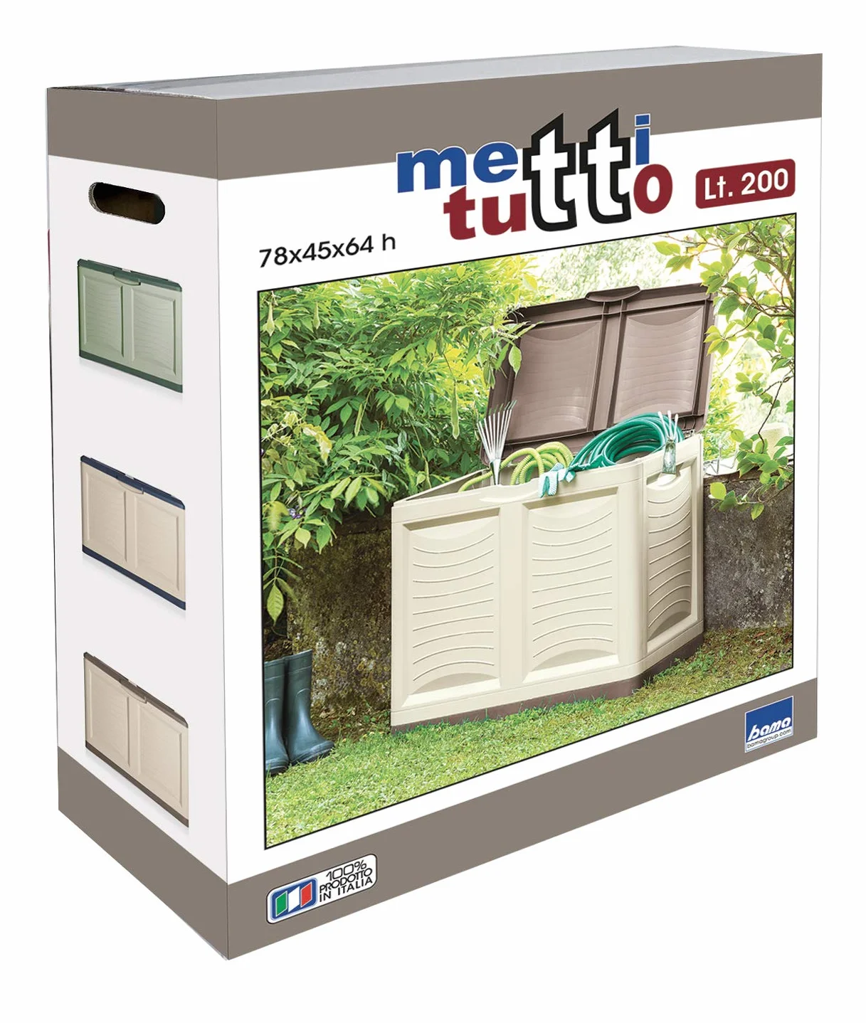 Bama - Mettitutto - Coffre de Rangement Taupe