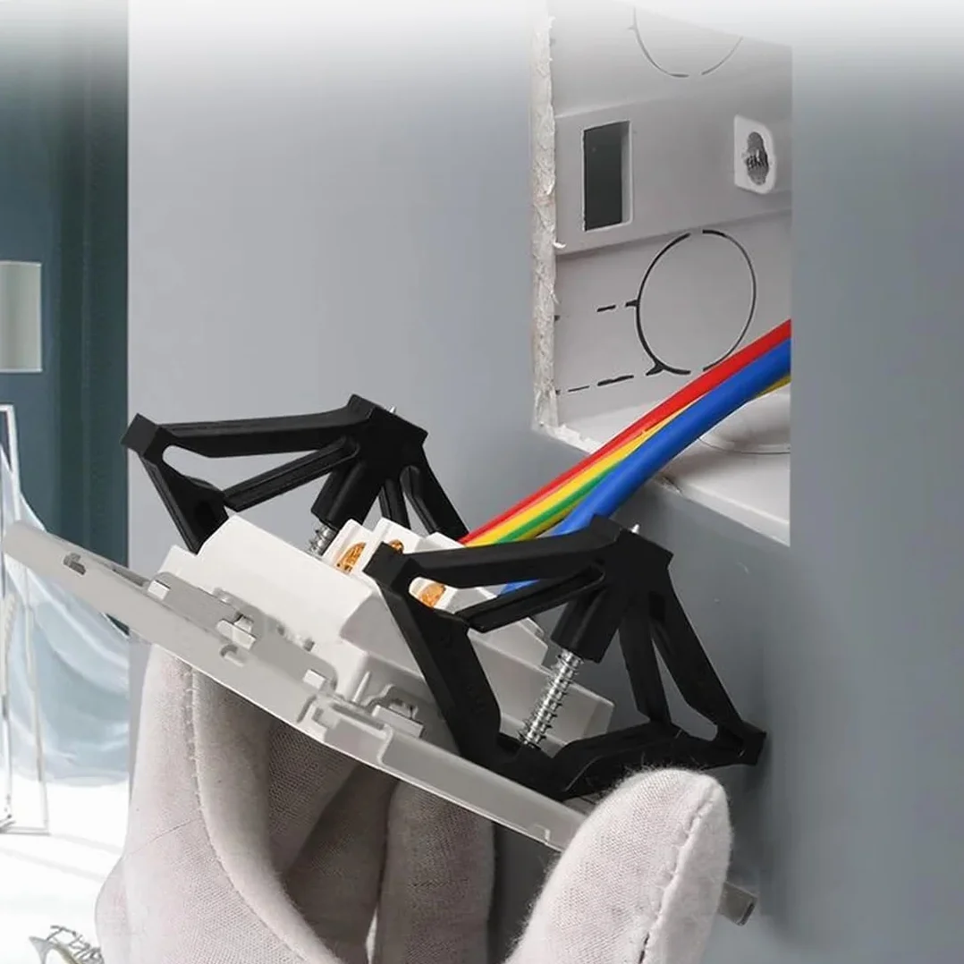 86 Type Cassette Support Tiges 20 Pièces Accessoires Électricien Boîte Prise Murale Outil Réparation