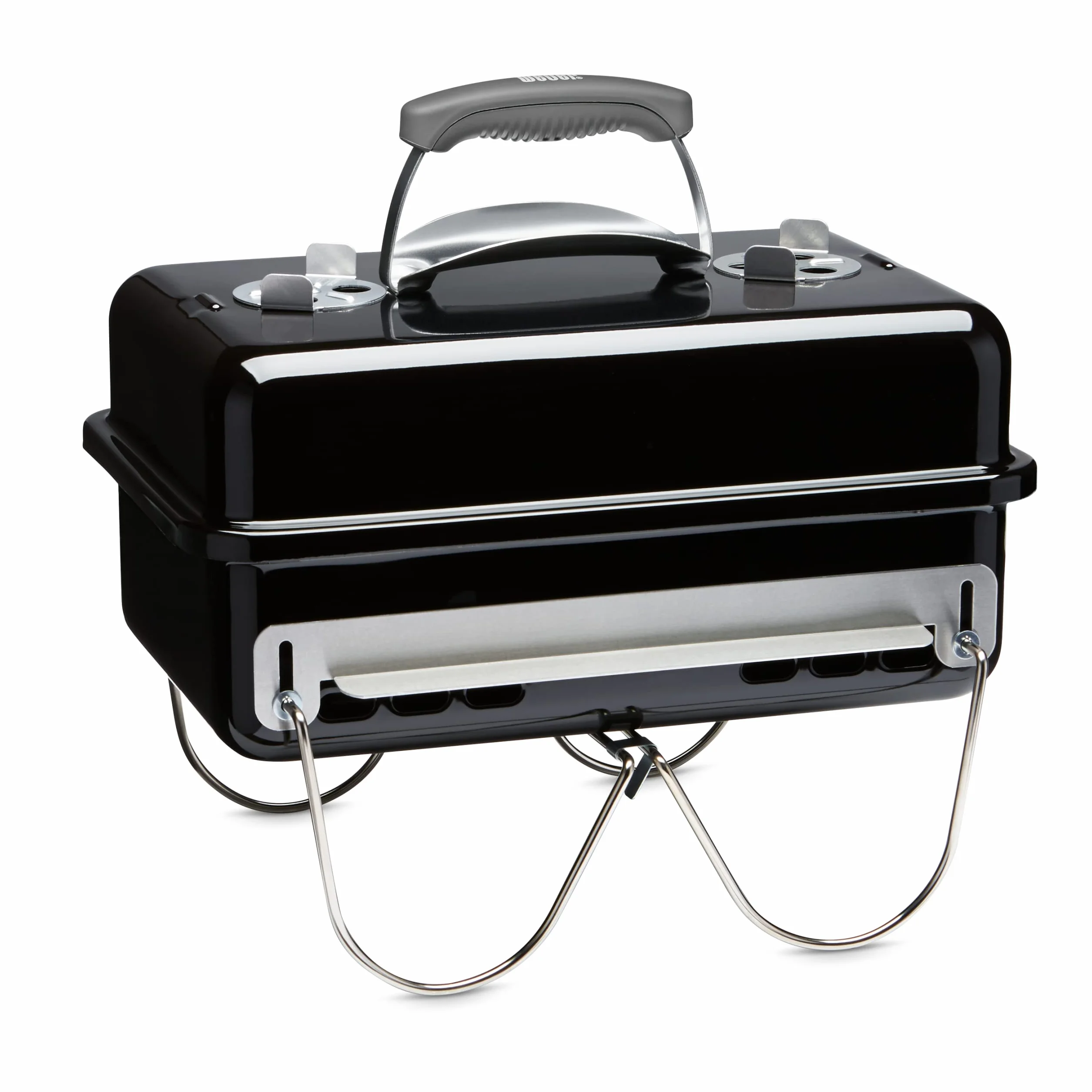 Weber Barbecue au Charbon Go-Anywhere Portable, Pieds Repliables, Design Compact, 42x26 cm, Noir