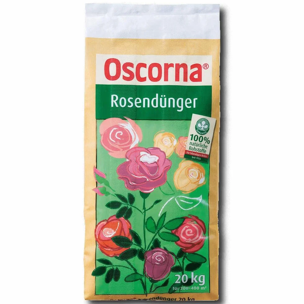 Oscorna Engrais pour Roses 20 kg - NPK 6-9-0,5 - Granulé - 20 kg - Fertilisant pour jardin - Roses