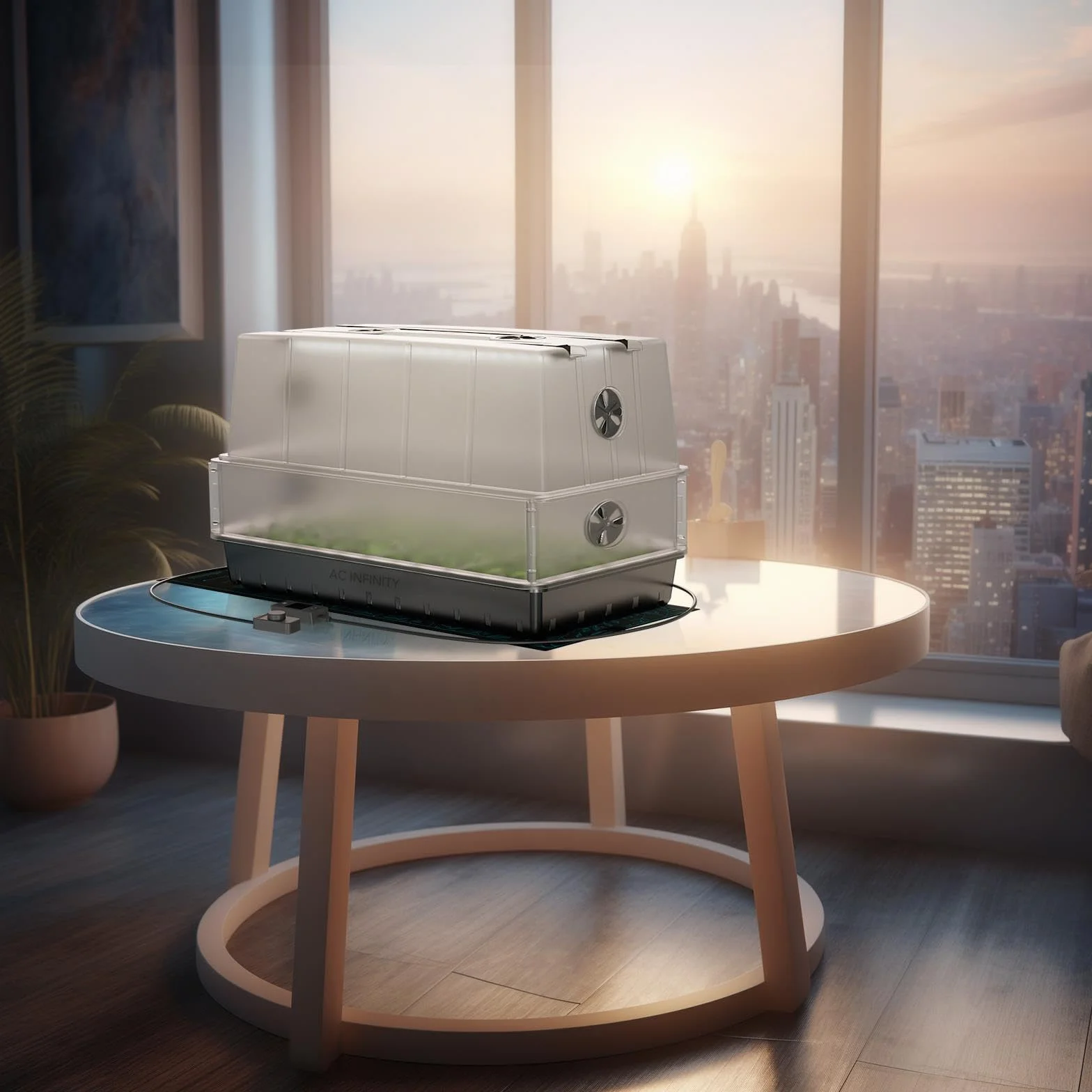 AC Infinity Grand dôme d'humidité Robuste 15,2 x 30,5 cm avec Tapis de semis imperméable, Barres Lumineuses à Del Spectre Complet, diodes Samsung LM301H Evo
