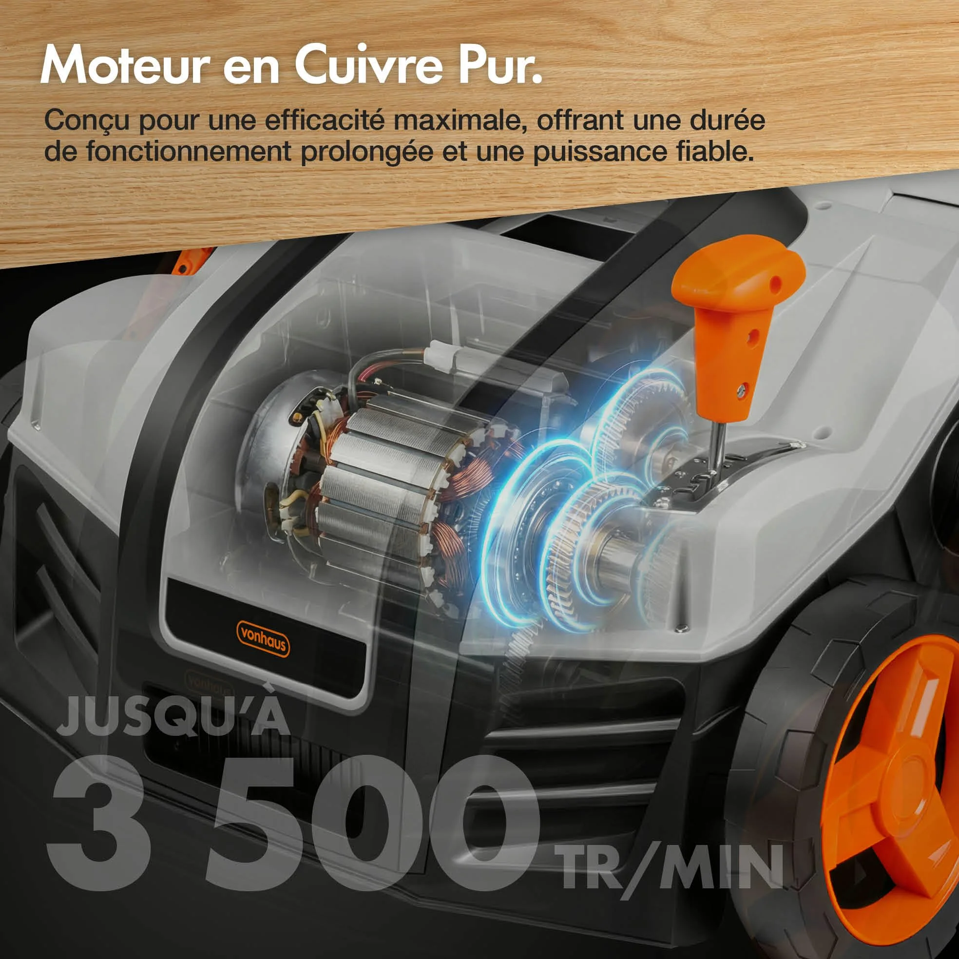 VonHaus Scarificateur/Aérateur/Râteau Électrique 1800W – Pour Scarification Et Râtelage Du Gazon, Élimine Feutre, Mousse Et Feuilles, Aère Le Sol, Bac De Ramassage 55L, 5 Hauteurs, Largeur 38cm