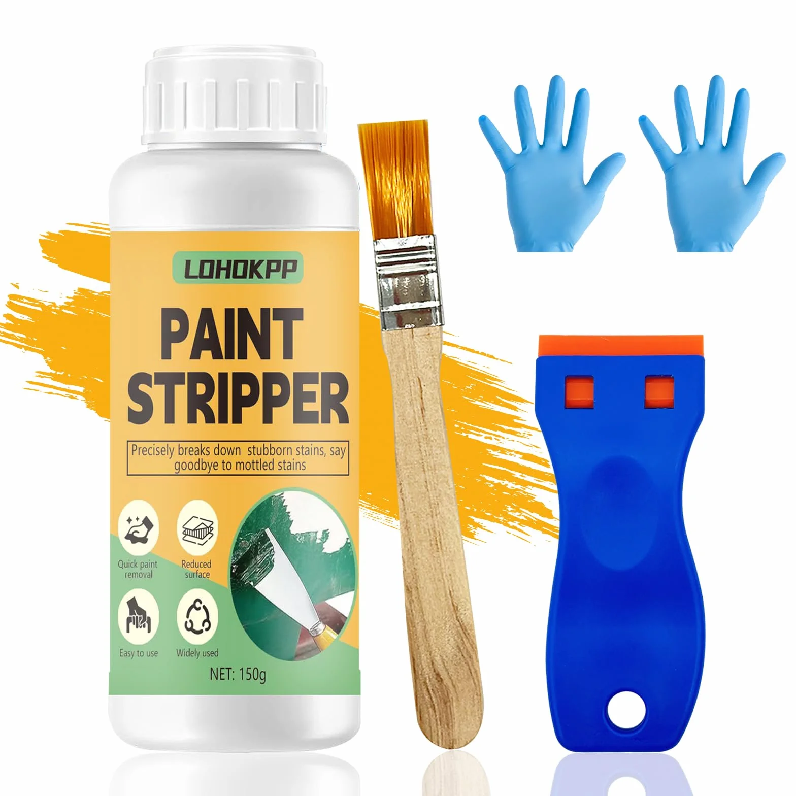 Décapant Universel 150g Peinture Métal Lasures Vernis Élimination Puissante Vieille Peinture