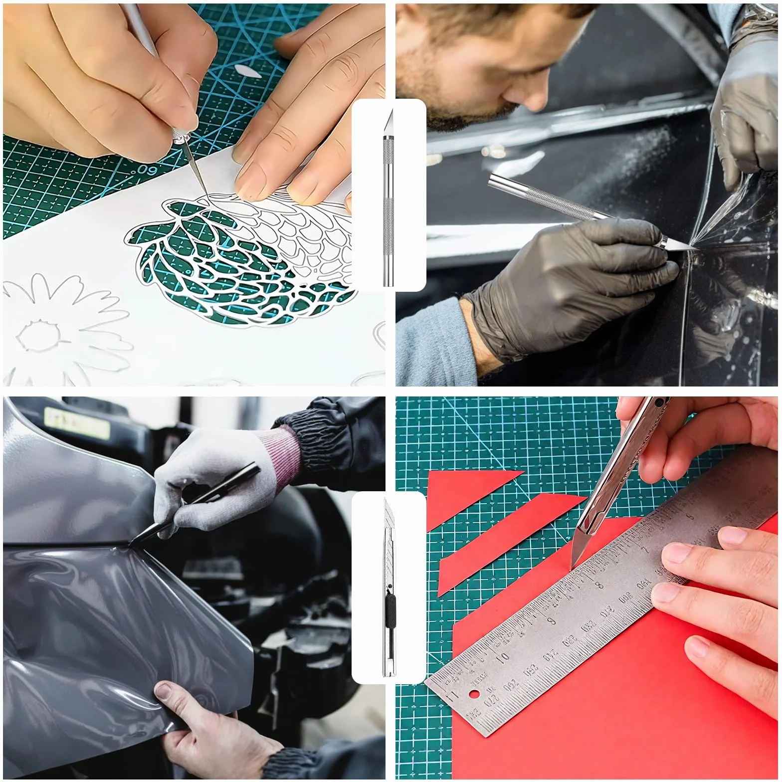 Kit Covering Outils 19 Pièces, Raclette Covering Film, Wrapping Auto Films