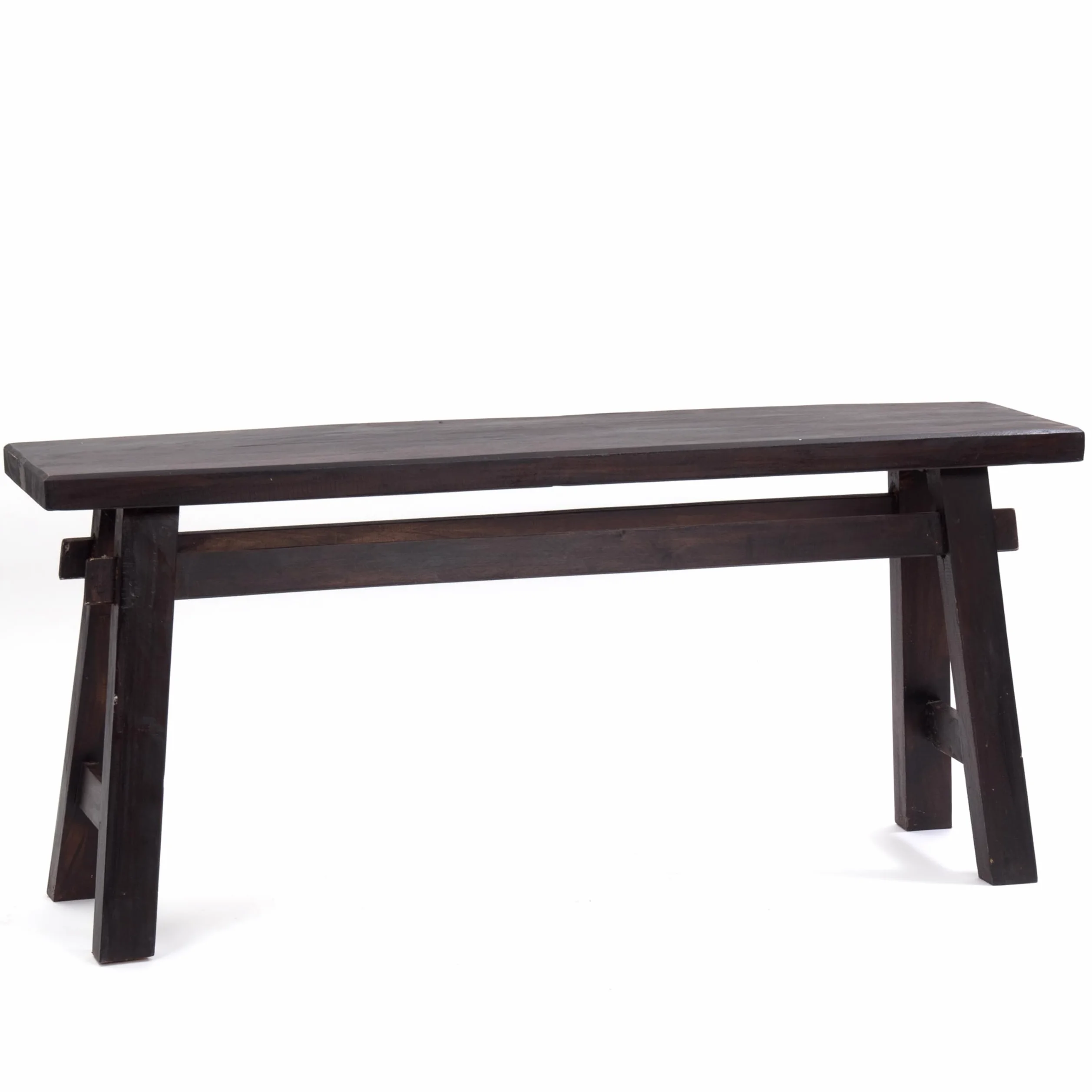 DESIGN DELIGHTS Banc East | Acajou, 118x27,5x53cm (LxPxH) | En Bois Naturel, Rustique pour l'Entrée, Cuisine, d'Appoint Vintage, de Lit | Couleur: 03 Marron