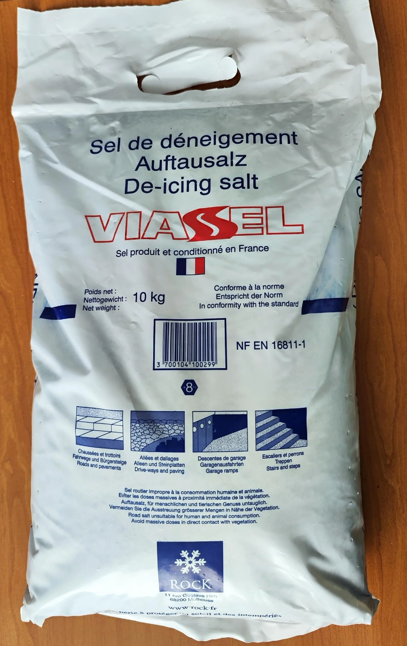 SEL DE DENEIGEMENT Sac 10 KG avec POIGNÉE