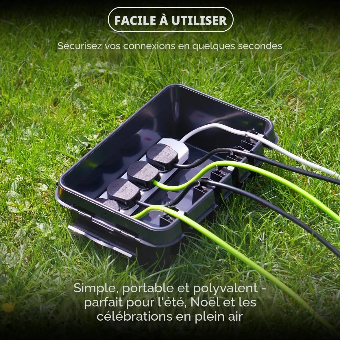 DRiBOX Boîte de connexion électrique extérieure étanche IP55 25,5 x 14,1 x 10,2cm