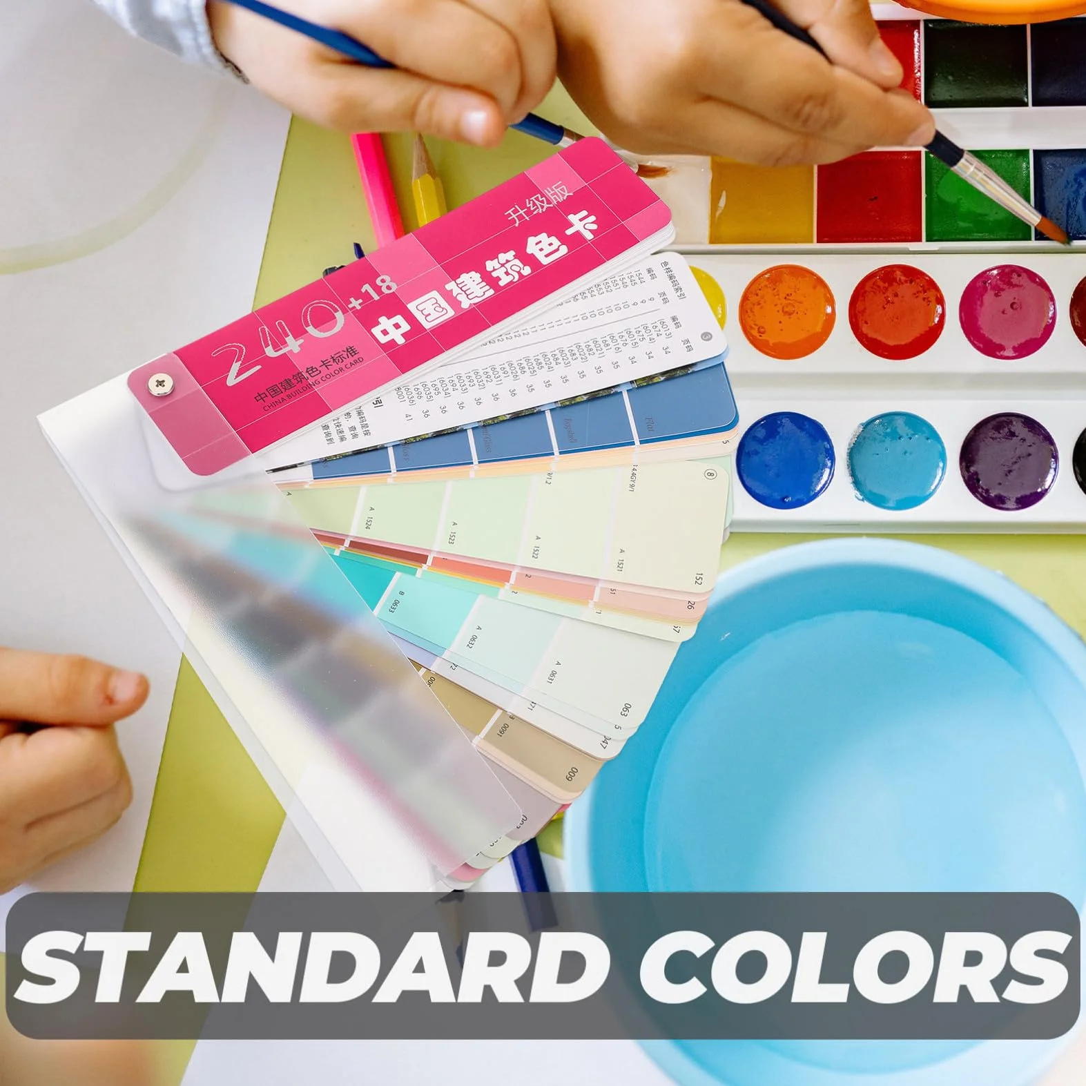 Nuancier Papier Plastique 258 Couleurs Cartes de Couleur Contraste Peinture Architecturale