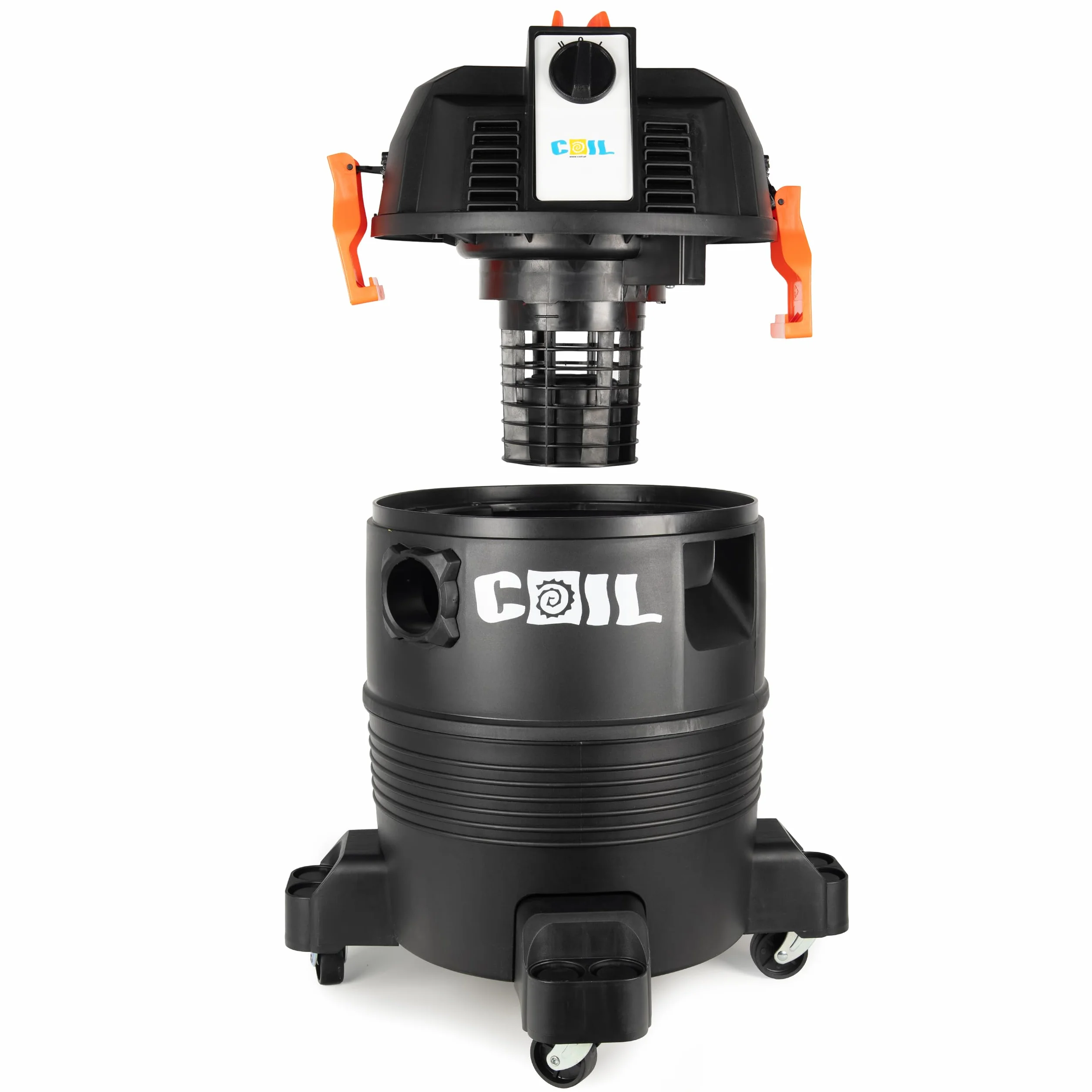 COIL Aspirateur de boues de bassin, aspirateur de boue, aspirateur de piscine, réservoir (35 l), fonction ventilateur, deux modes de fonctionnement, puissance d'aspiration : 18 KPa, 1600 W