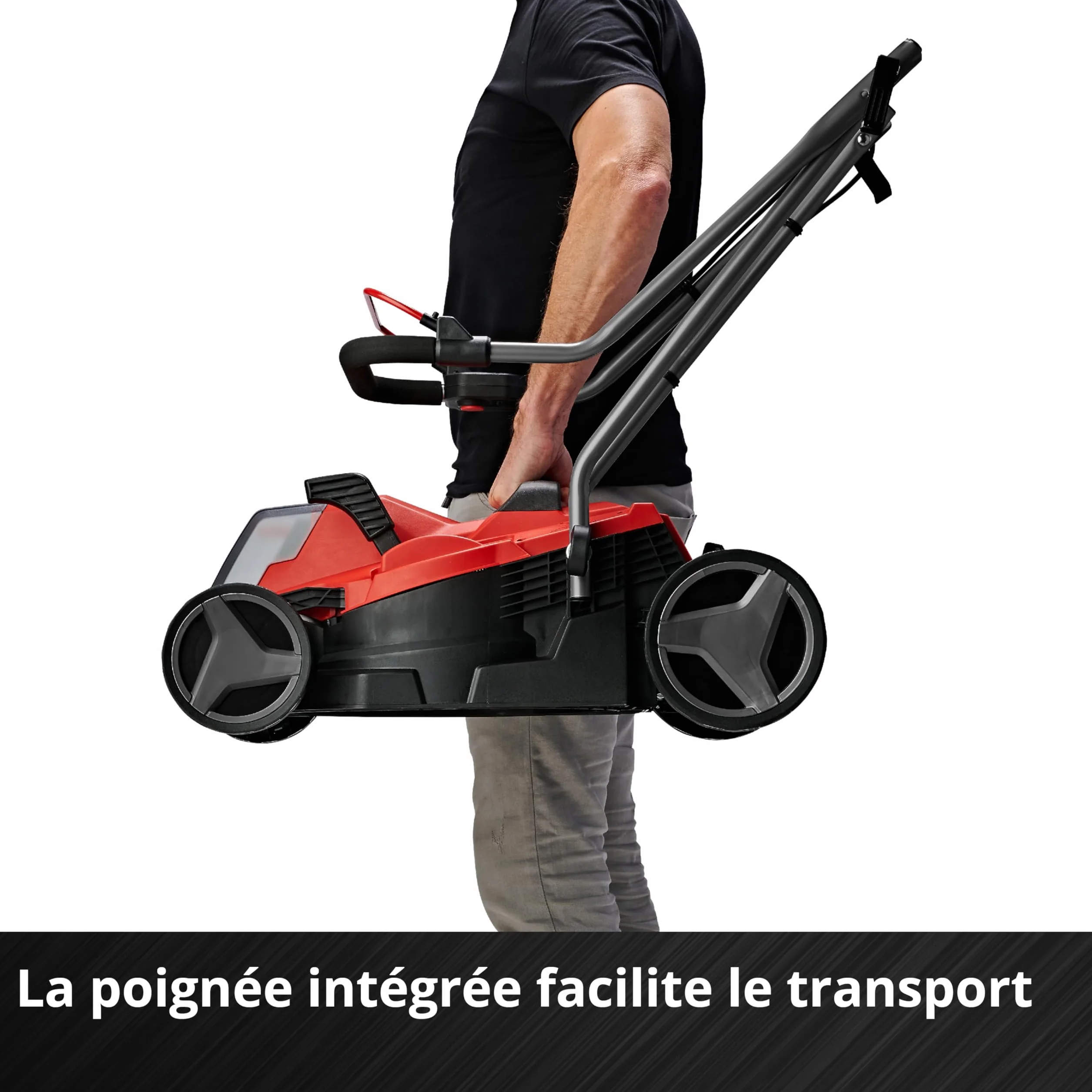 Einhell Tondeuse à Gazon sans Fil GE-CM 18/33 Li Kit Power X-Change 18V Largeur de Coupe 33cm Surface 200 m² Batterie 4,0 Ah