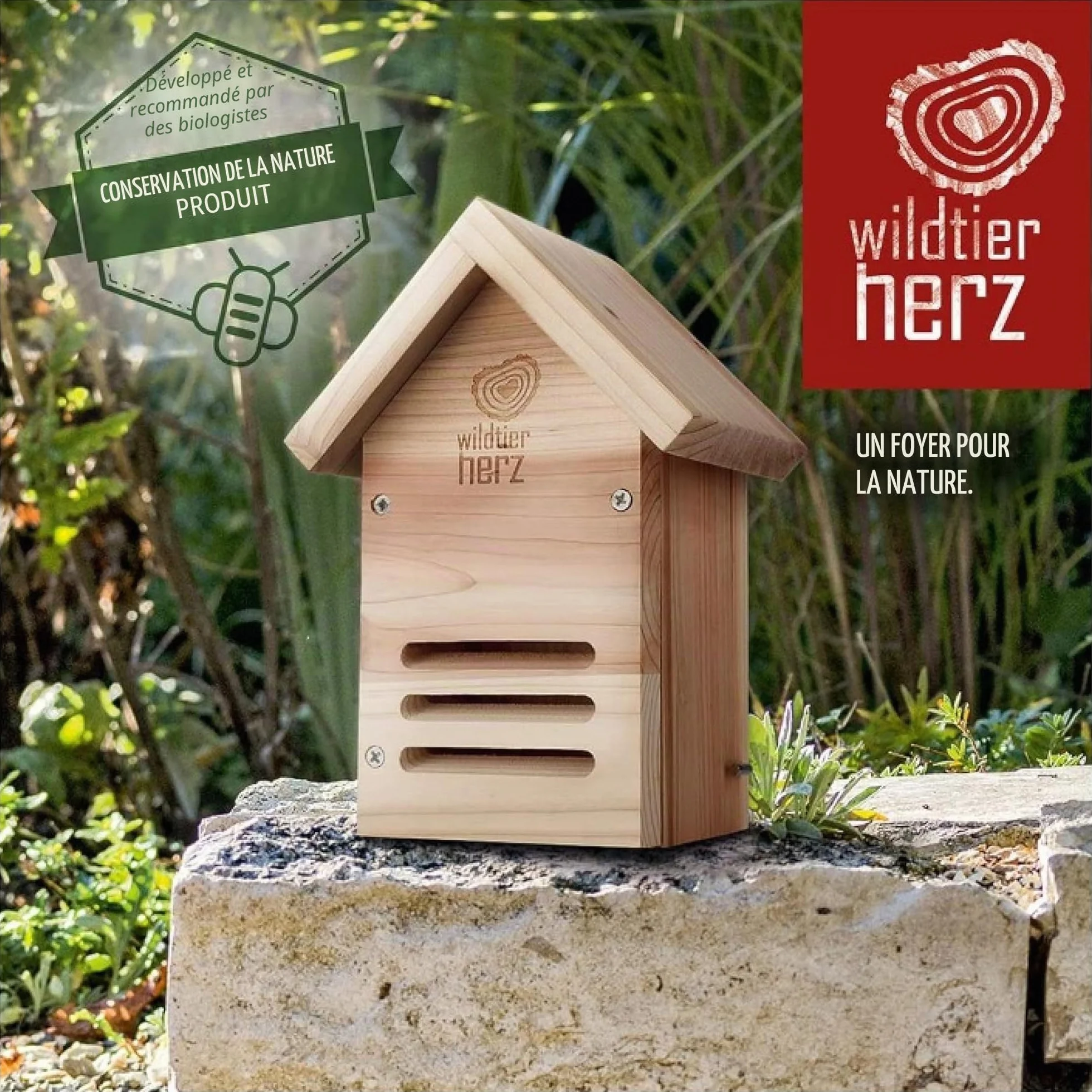Hôtel à Coccinelle en Bois Imperméable Résistant Aux Intempéries pour Insectes