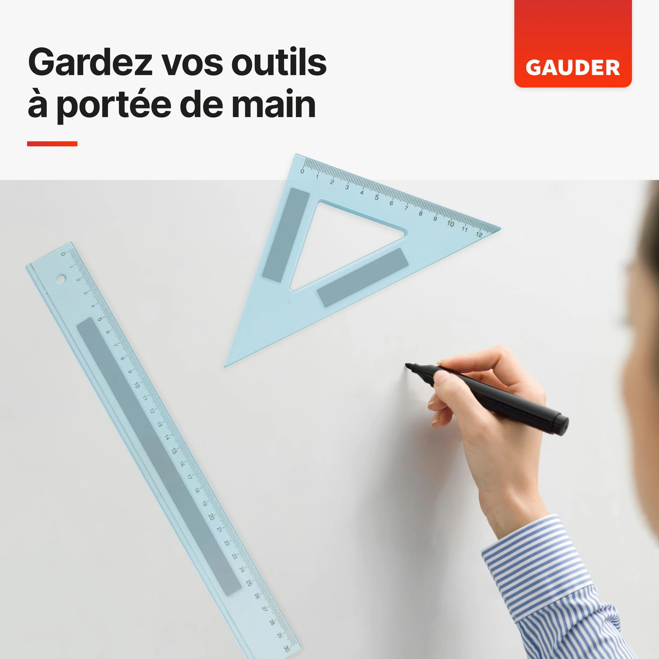 GAUDER Bande Magnétique Autocollante Forte Mousse Adhésive Ruban Découpable Haute Adhérence 6 m x 15 mm