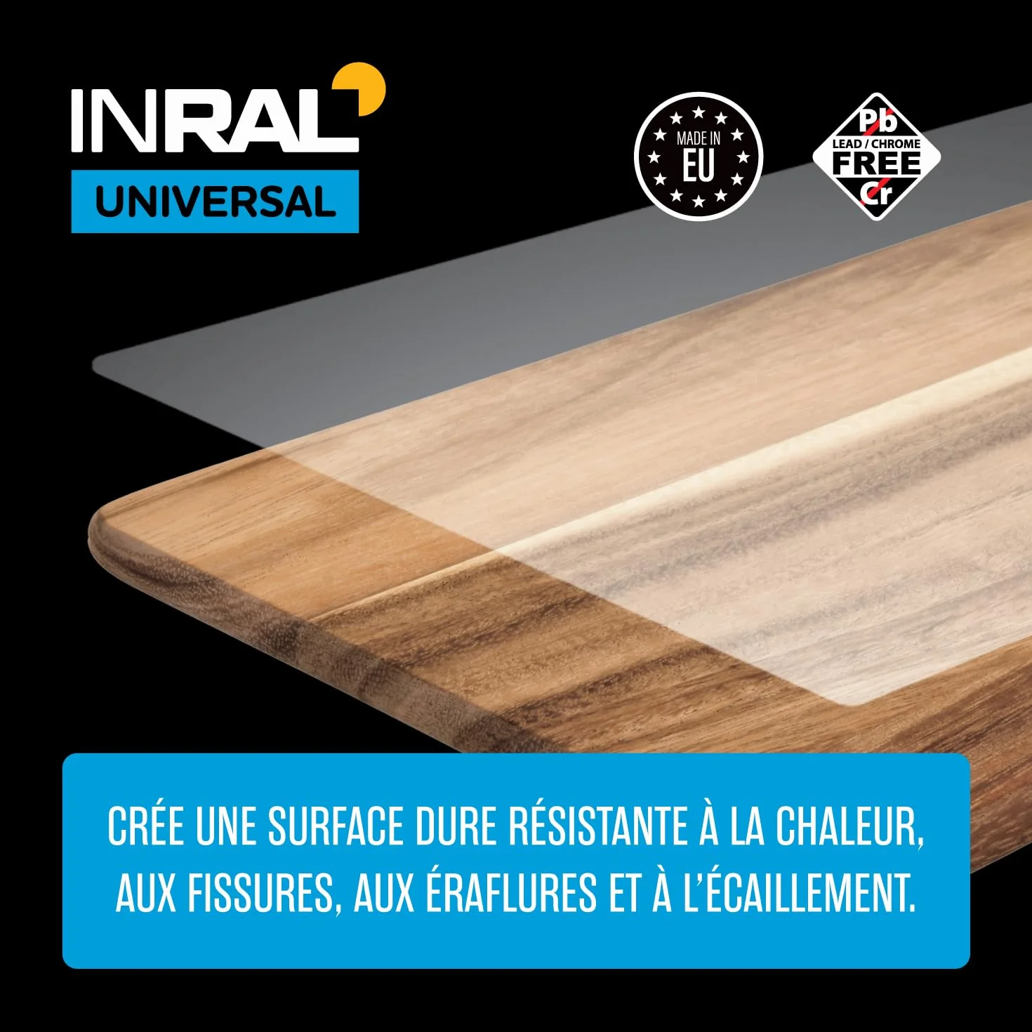 Vernis acrylique en spray transparent satiné résistant à l'eau chaleur rayures UV