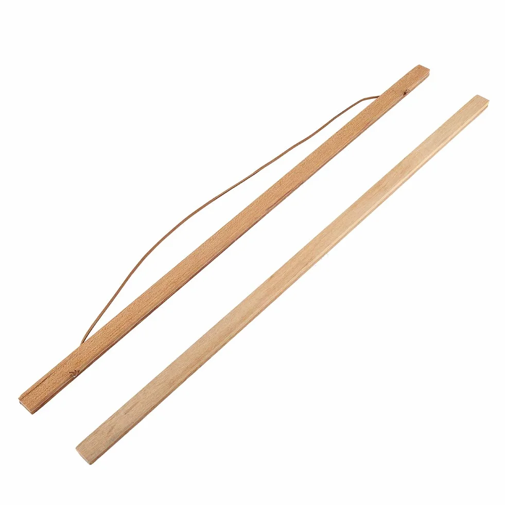 Porte-Affiches Magnétique en Bois Lot de 4 Bandes 60CM