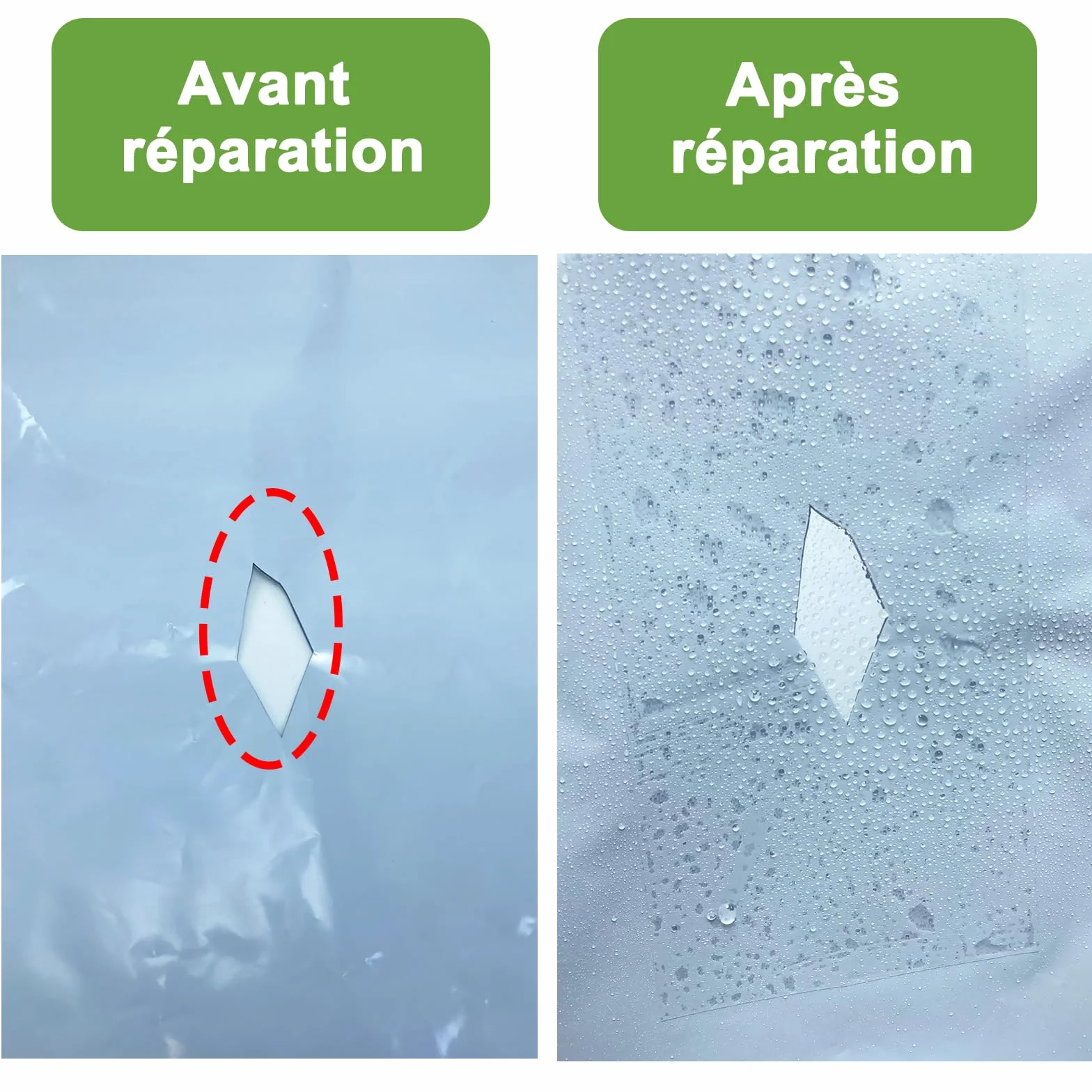 Ruban de réparation de serre imperméable 8 cm x 20 m résistant aux UV