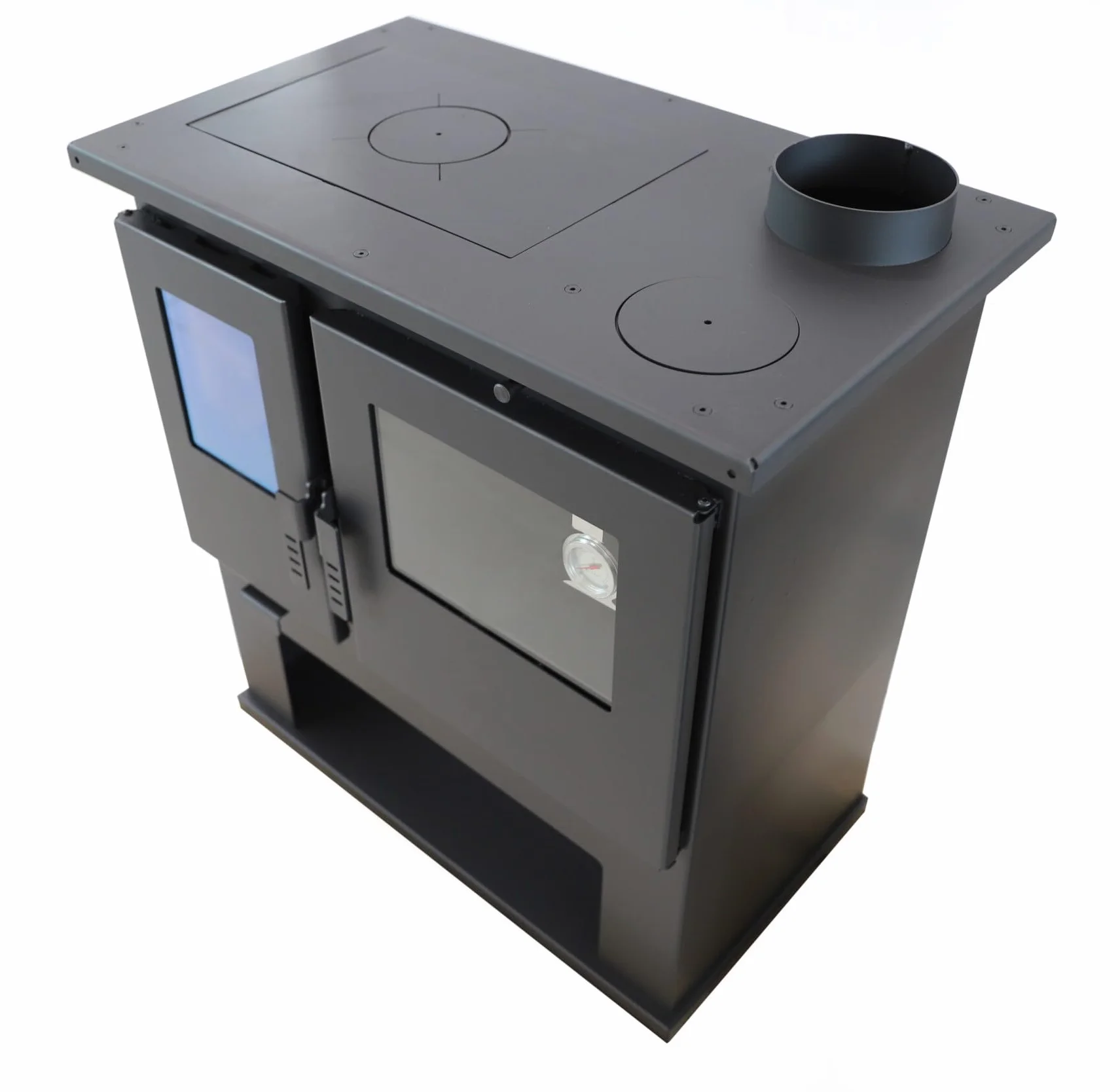 Verso CS Lite Poêle à bois avec four et thermomètre, plaque de cuisson 7,7 kW