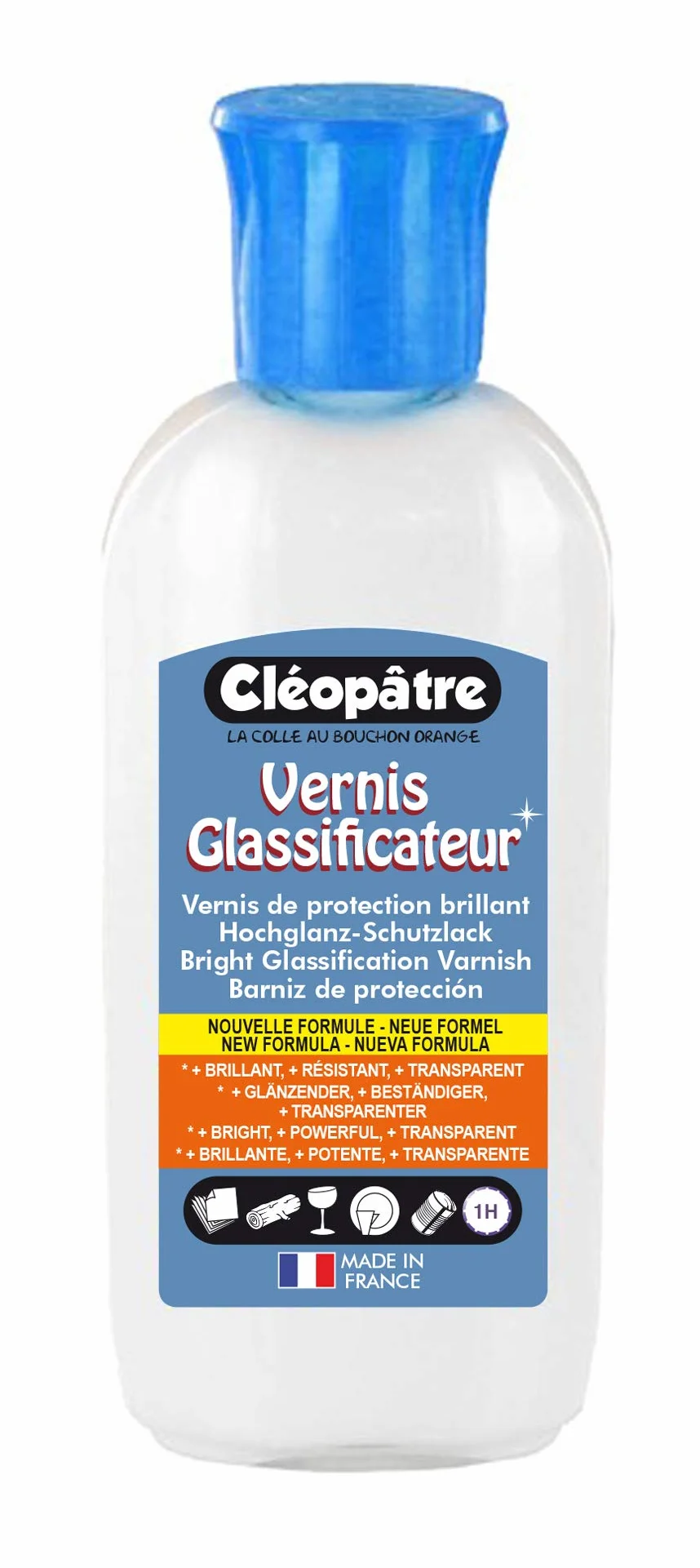 Vernis Glassificateur de Protection Transparent Brillant 100g - Sans Solvant - Fabrication Française