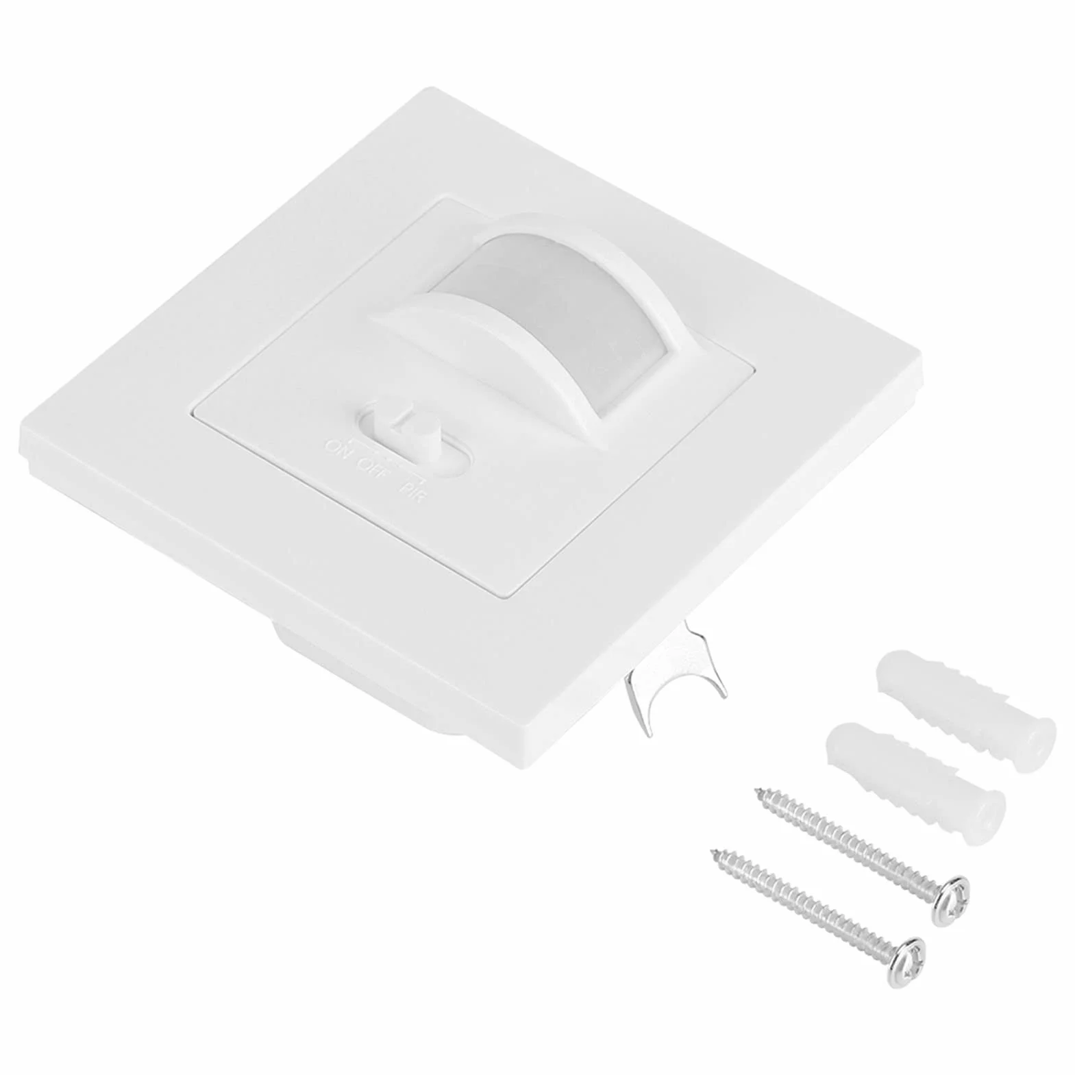 KIMISS Interrupteur à Capteur de Mouvement Infrarouge PIR pour Applique Murale Encastrée 110 V-240 V