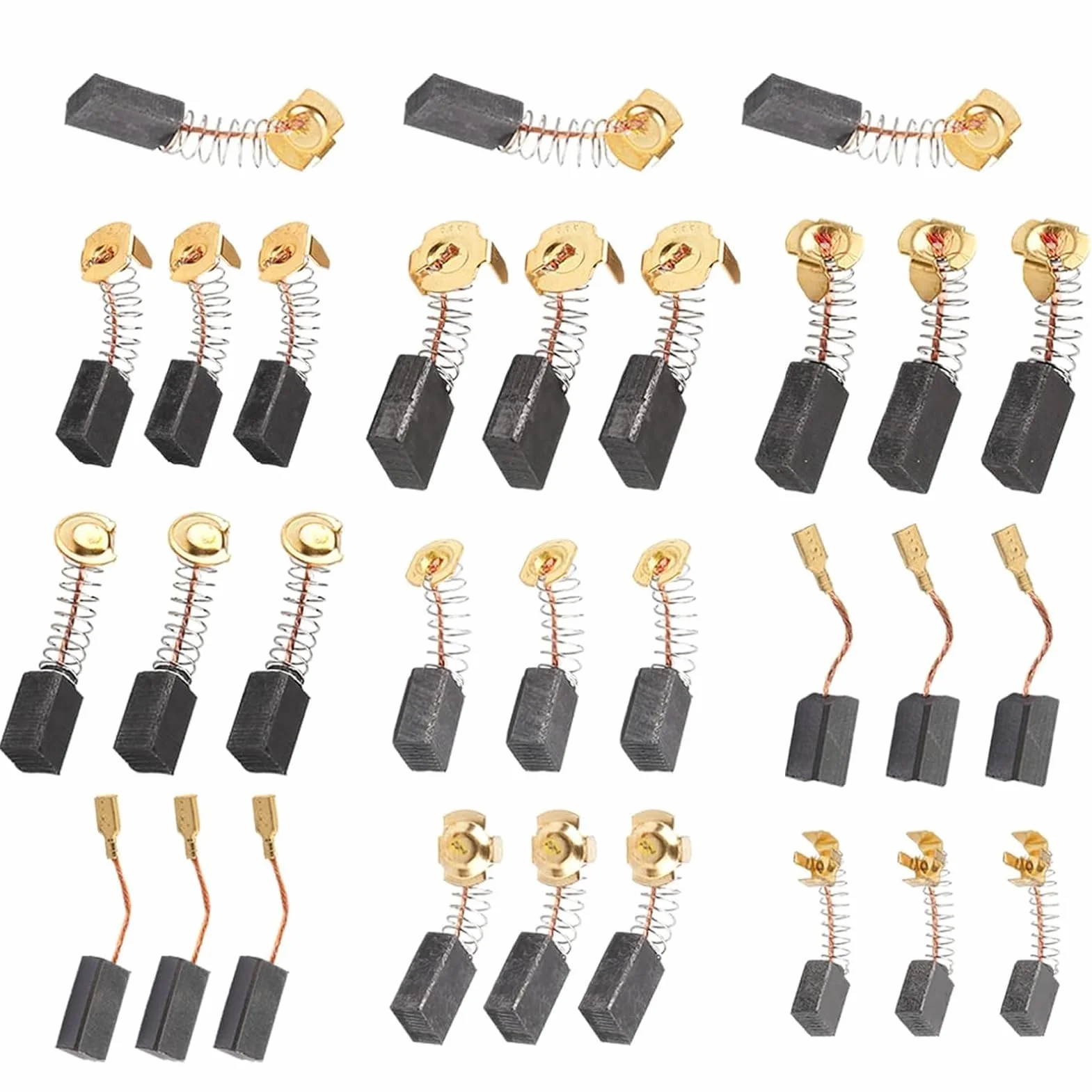 Lot De 30 Balai Charbon Universels, Charbon Moteur Electrique Pour Perceuses, Scies, Meuleuses