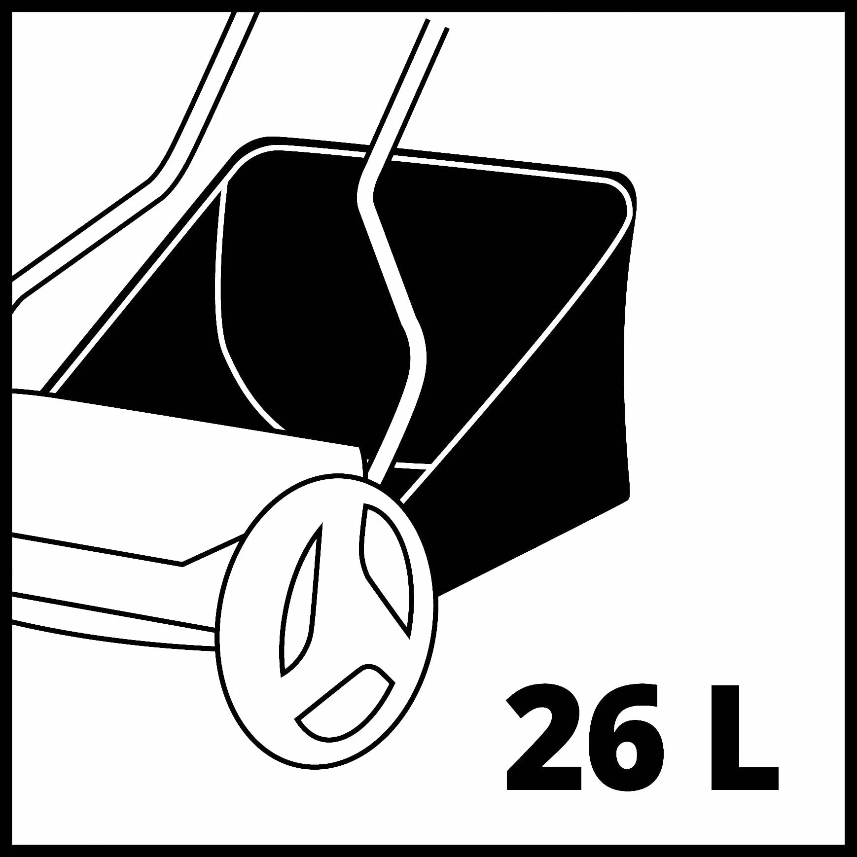 Einhell Tondeuse à Gazon Manuelle GC-HM 38 S-F 250 m² 13-38 mm 26L