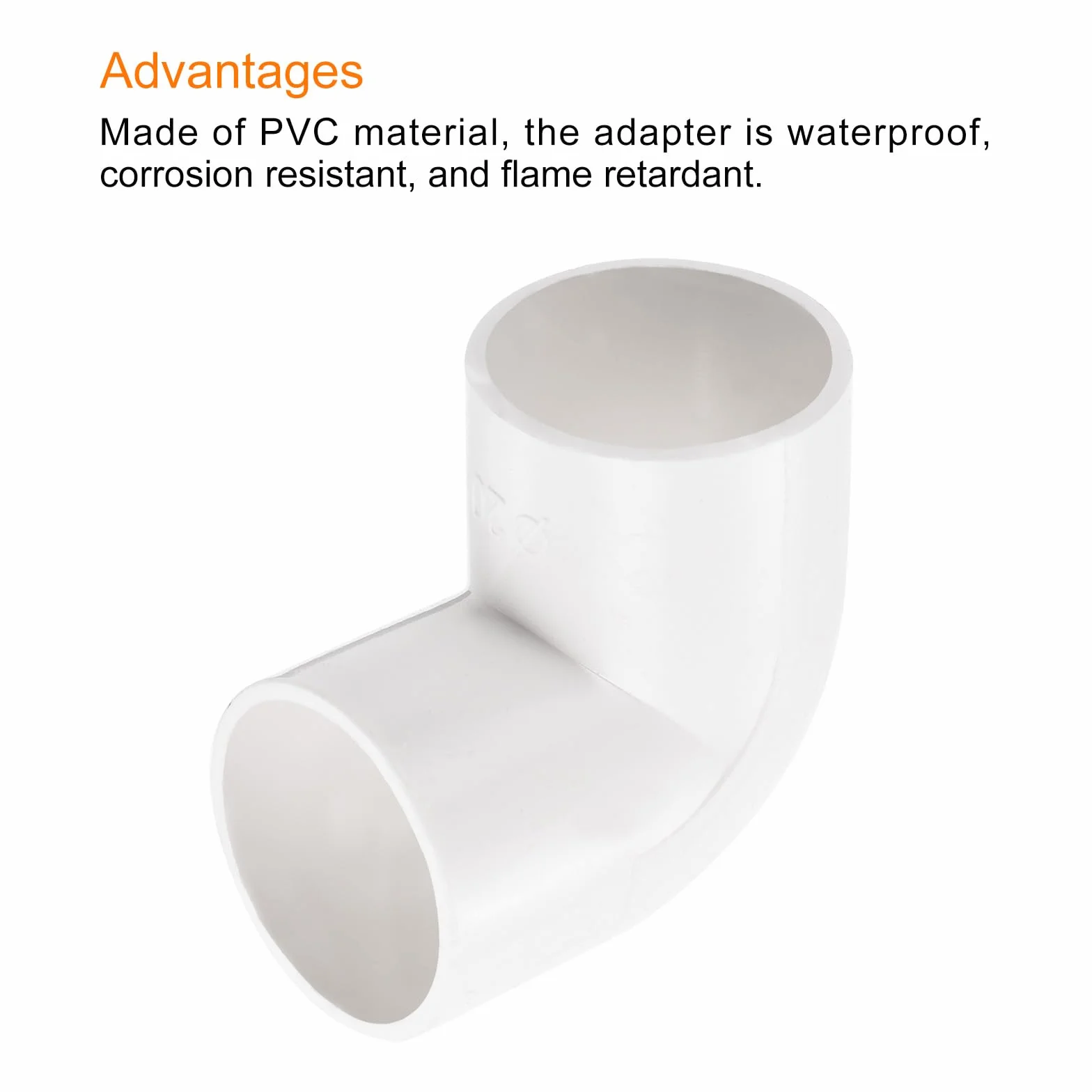 QUARKZMAN Raccord de Coude 90° PVC 20 mm Blanc Lot de 30