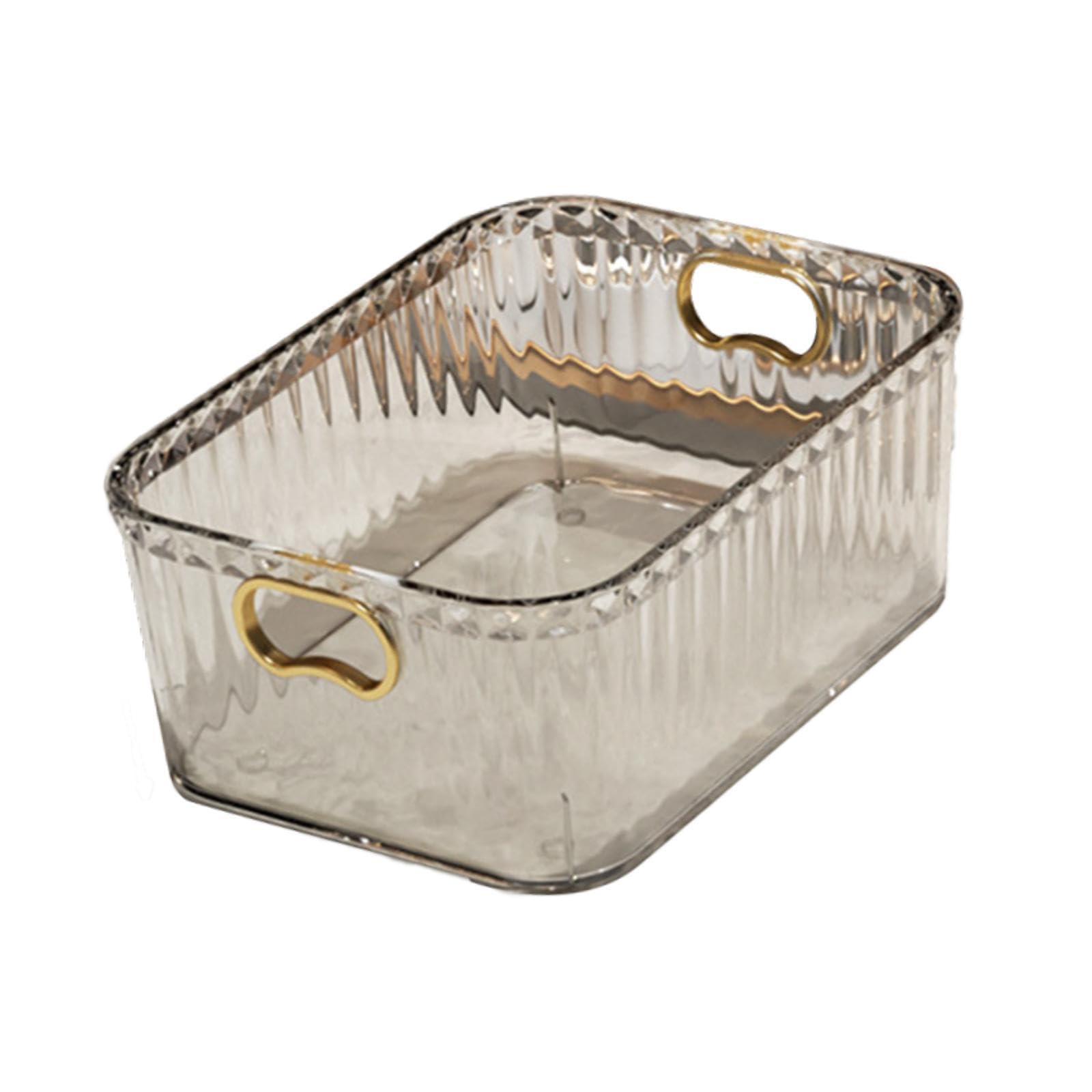 Clear Acrylic Organizer Bin with Built-in Handles