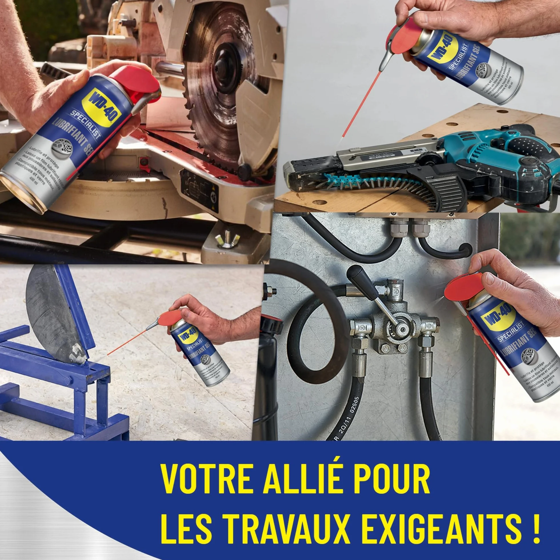 WD-40 Specialist Lubrifiant Sec Spray Double Position Anti Friction 400 ML